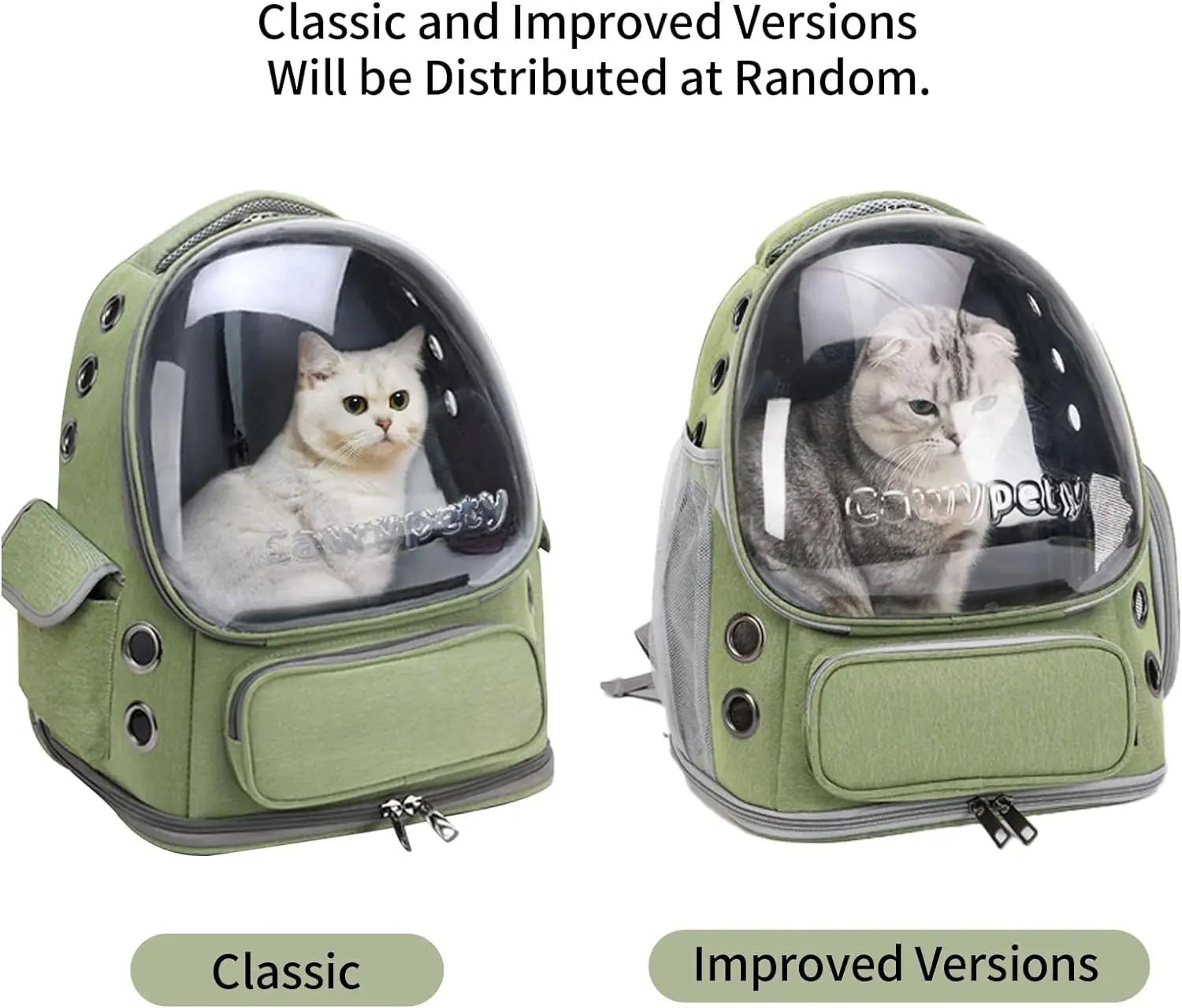 ClearView Folding Pet Carrier Backpack For Cats And Small Dogs 1