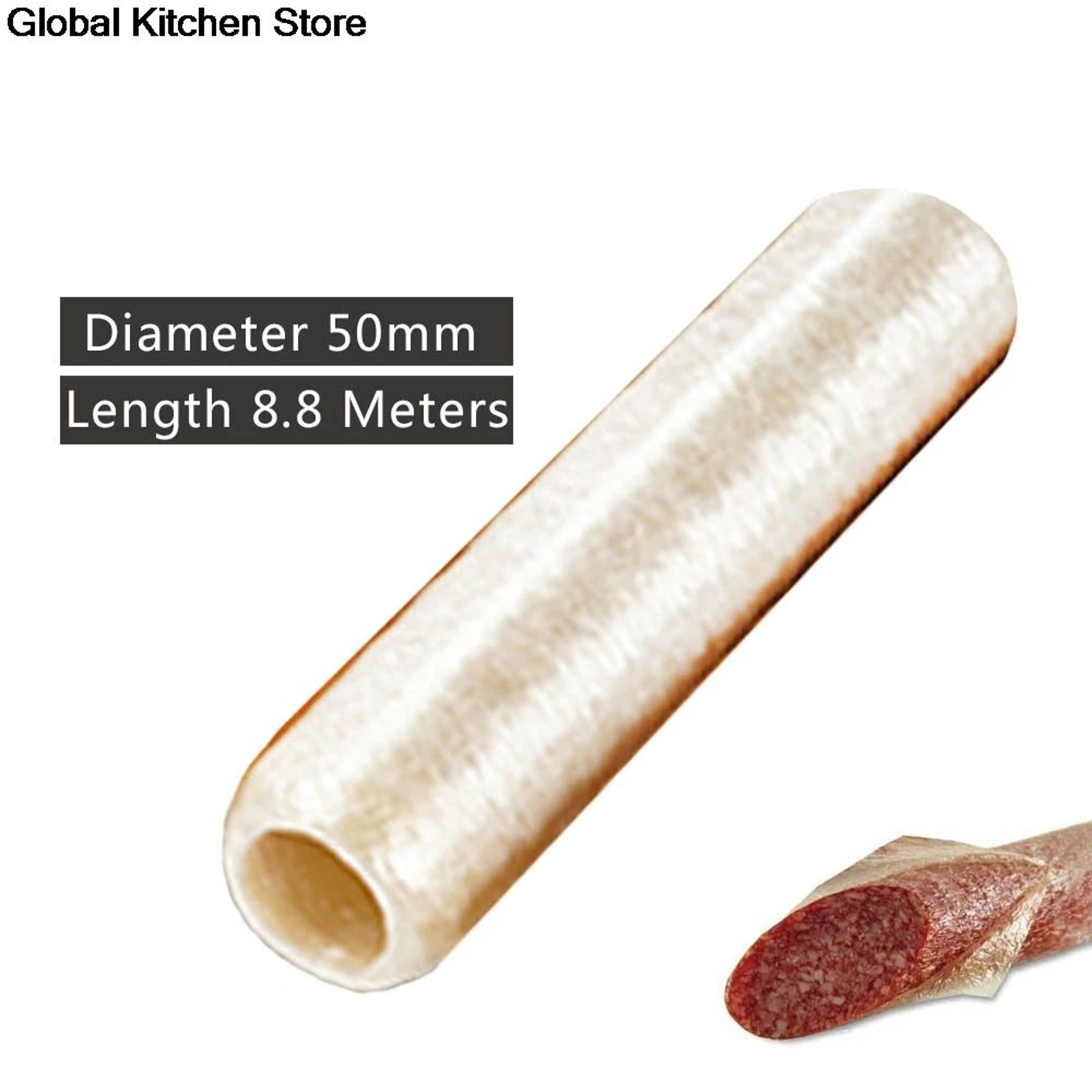 Easy Peel Cellulose Sausage Casings For Homemade Smoked Sausage Making 12