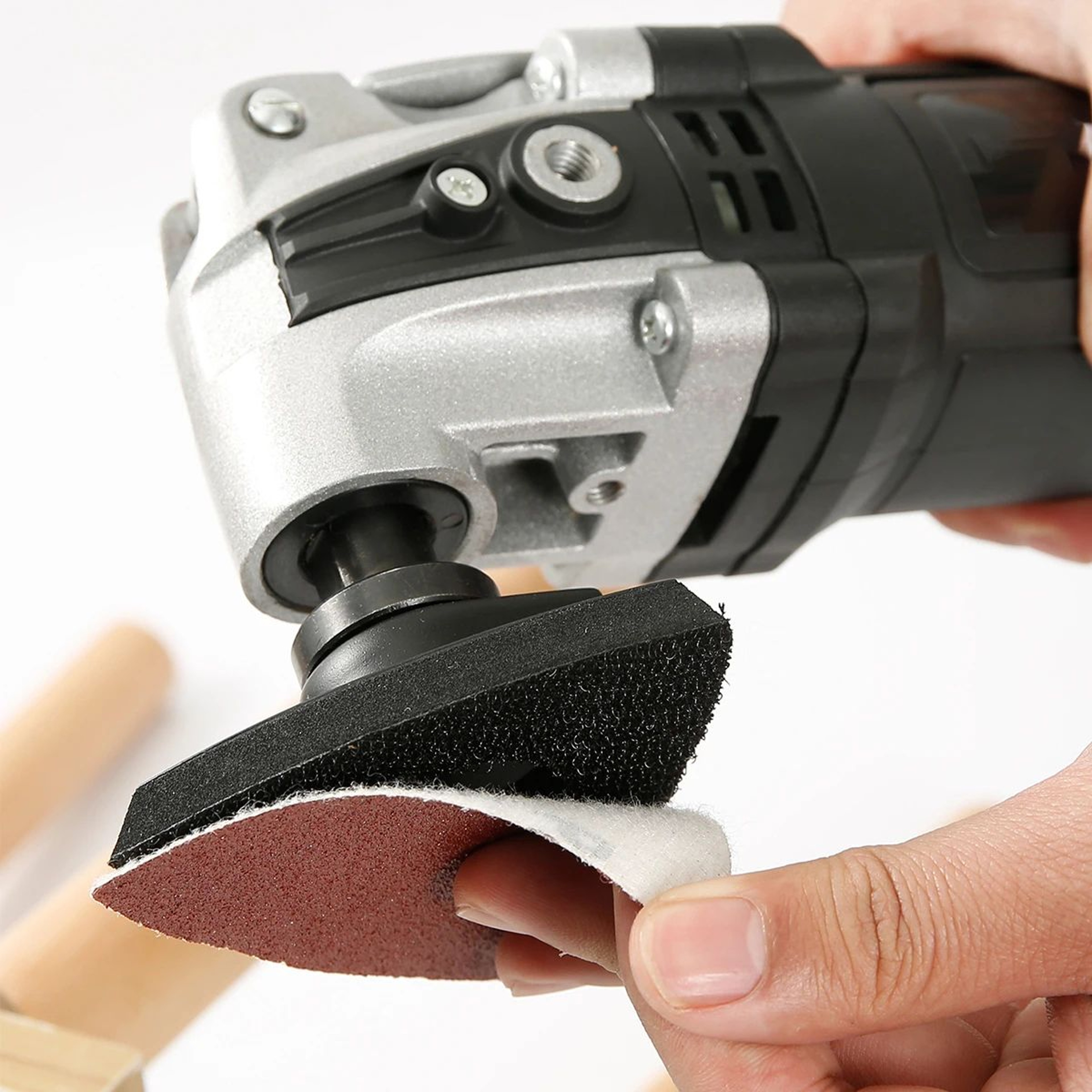 82 Piece Oscillating Tool Sanding Pads Kit With Assorted Sandpaper For Multi Tool Sanding 1