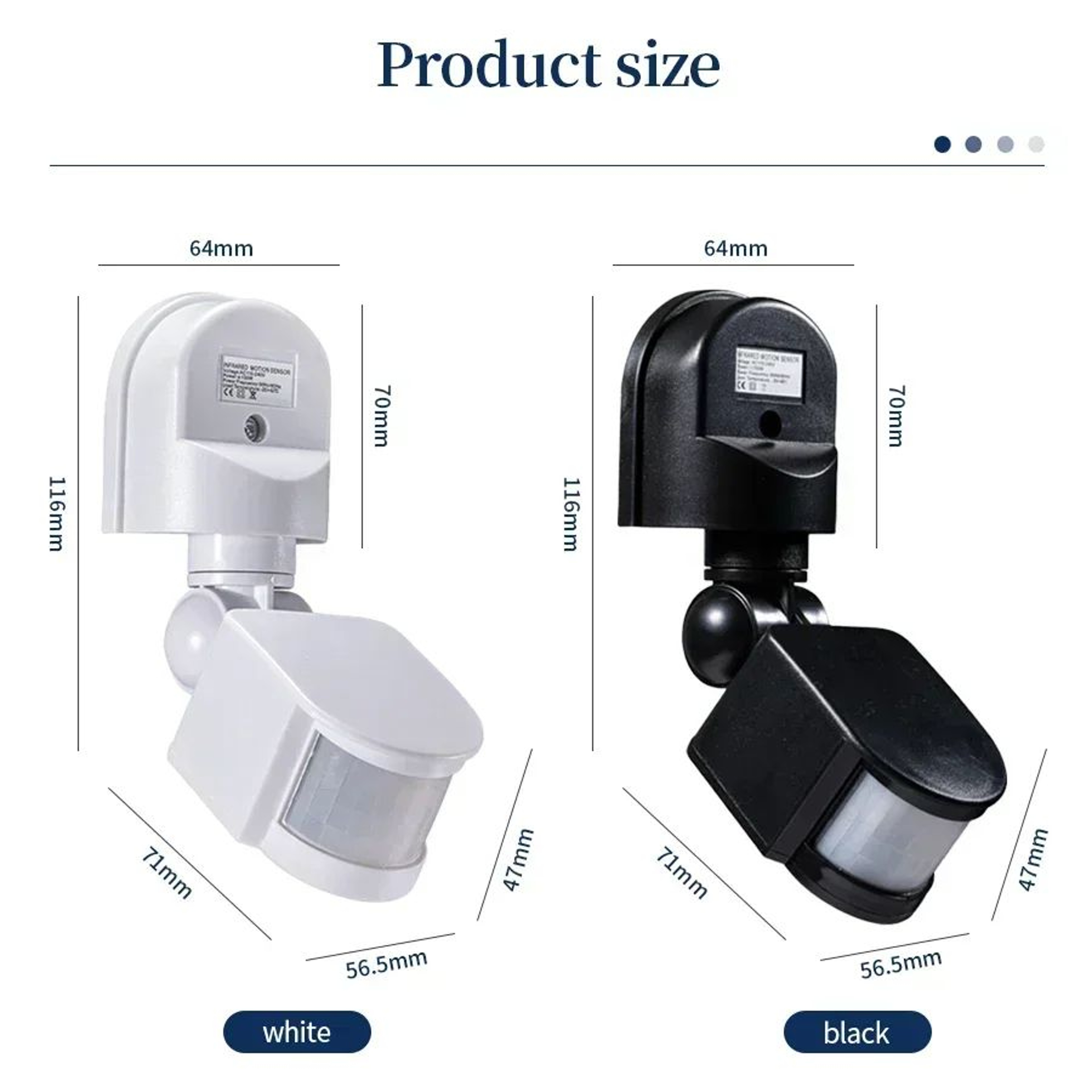 Smart PIR Motion Sensor Switch With Adjustable Timer And Light Sensitivity For 12V 110V 220V Securi 4