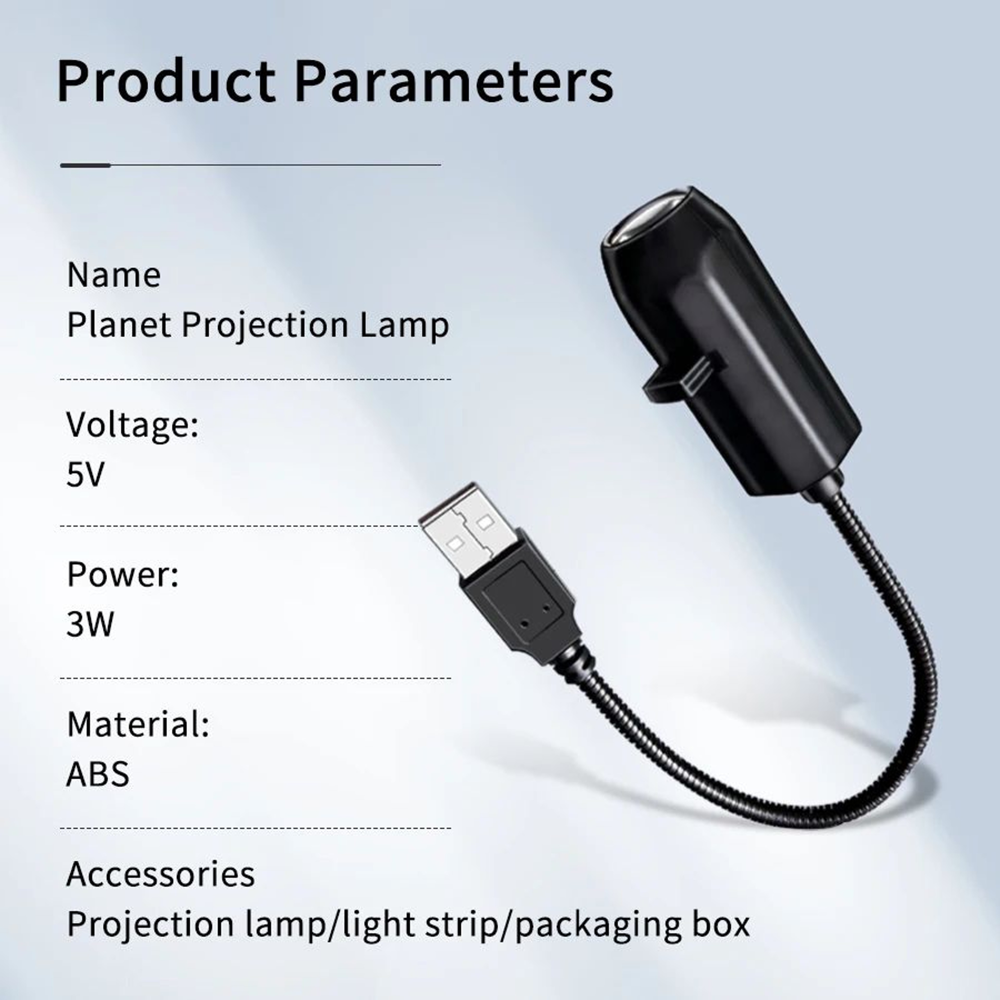 USB Projection Lamp With Interchangeable Projection Slides For Planet Halloween And Christmas Decor 5