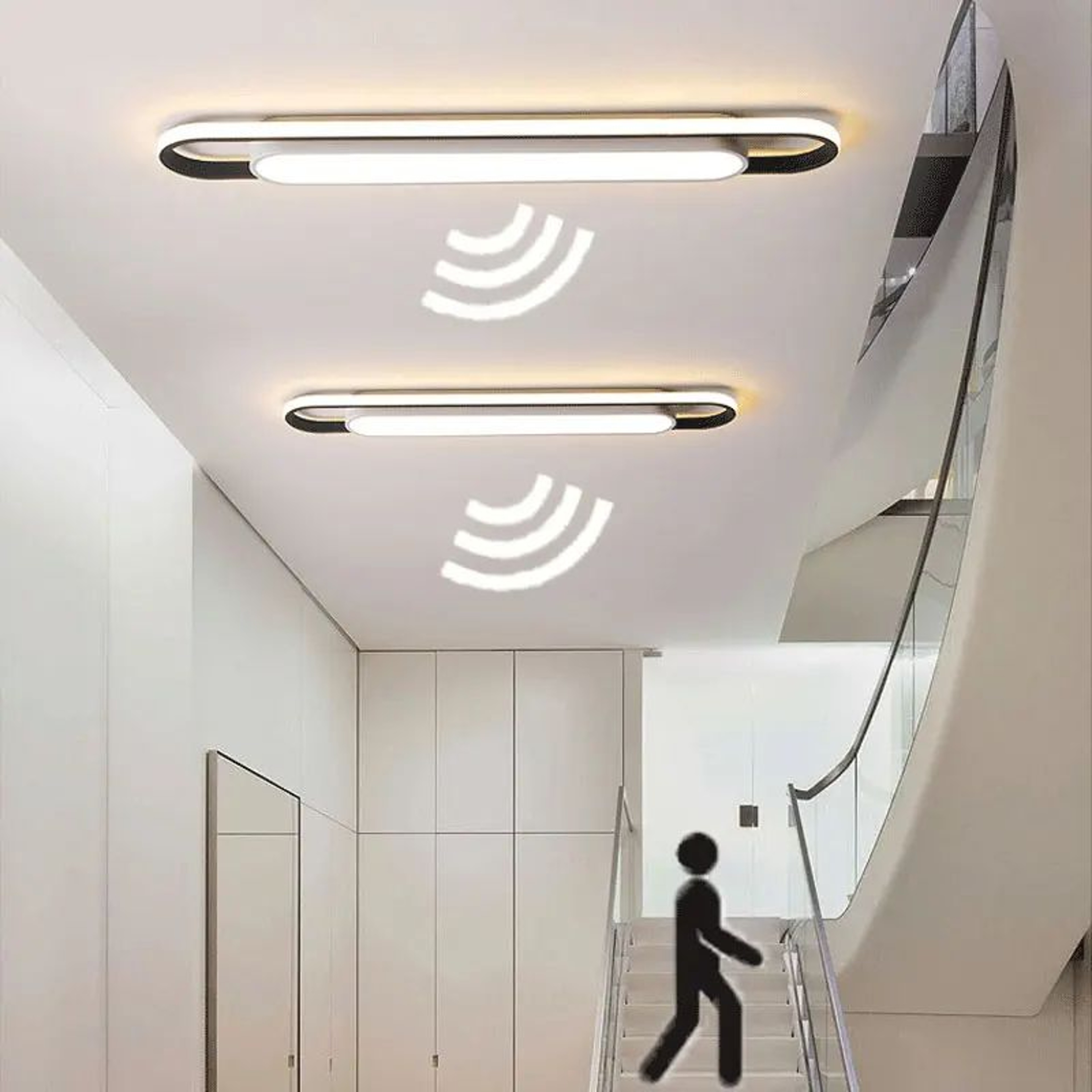 Modern Motion Sensor Ceiling Light Slim LED Ceiling Light For Hallway Bedroom And Closet 1