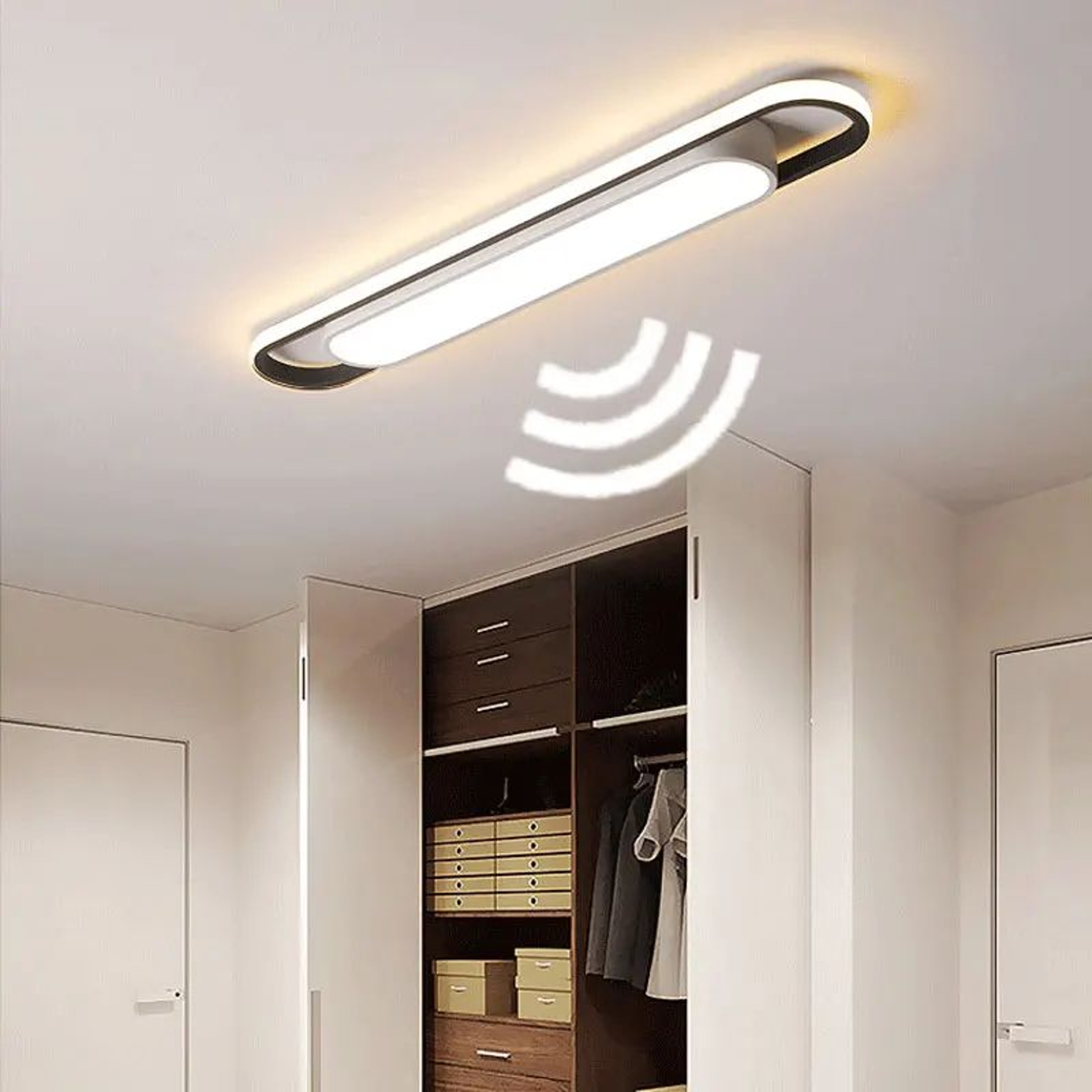 Modern Motion Sensor Ceiling Light Slim LED Ceiling Light For Hallway Bedroom And Closet 2
