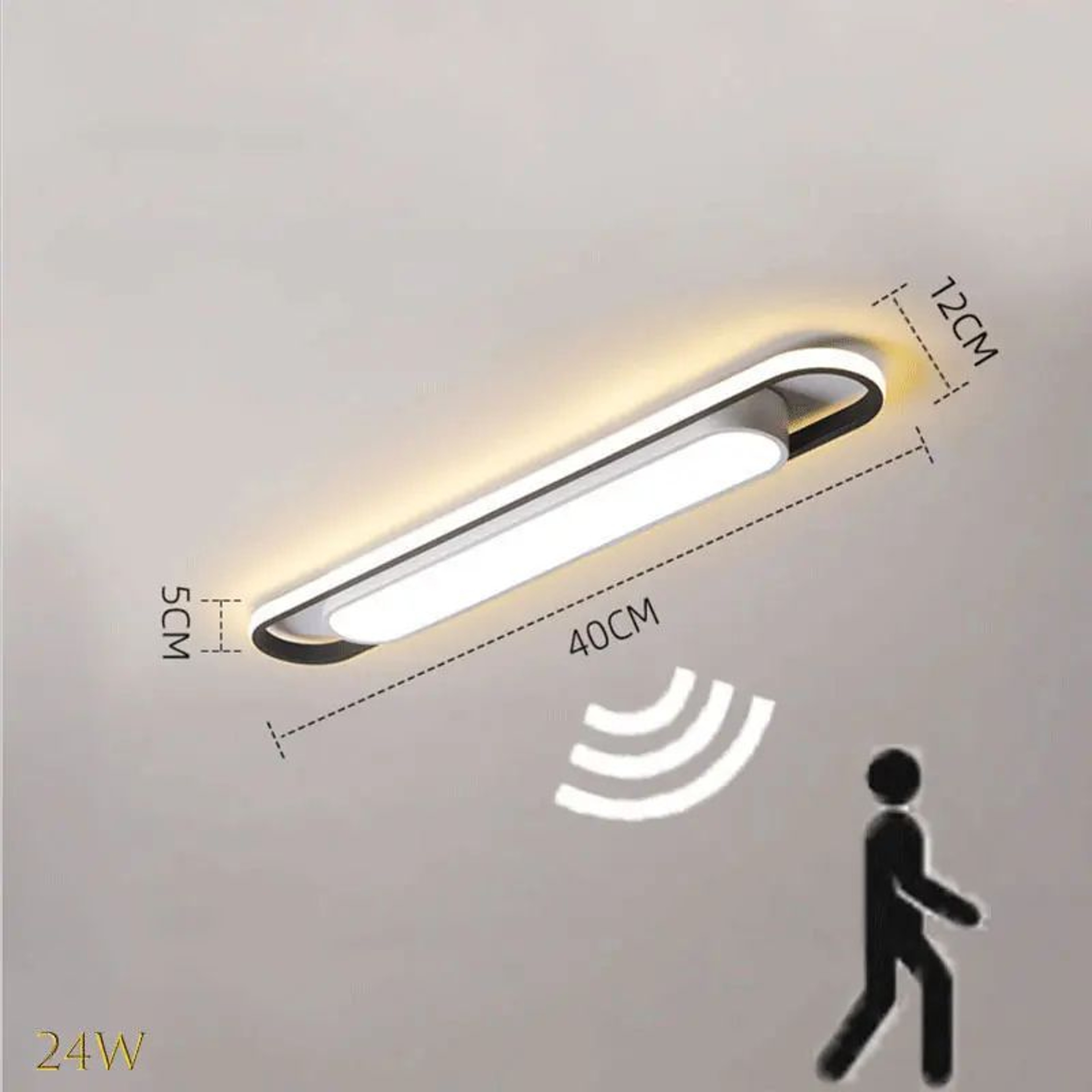 Modern Motion Sensor Ceiling Light Slim LED Ceiling Light For Hallway Bedroom And Closet 9