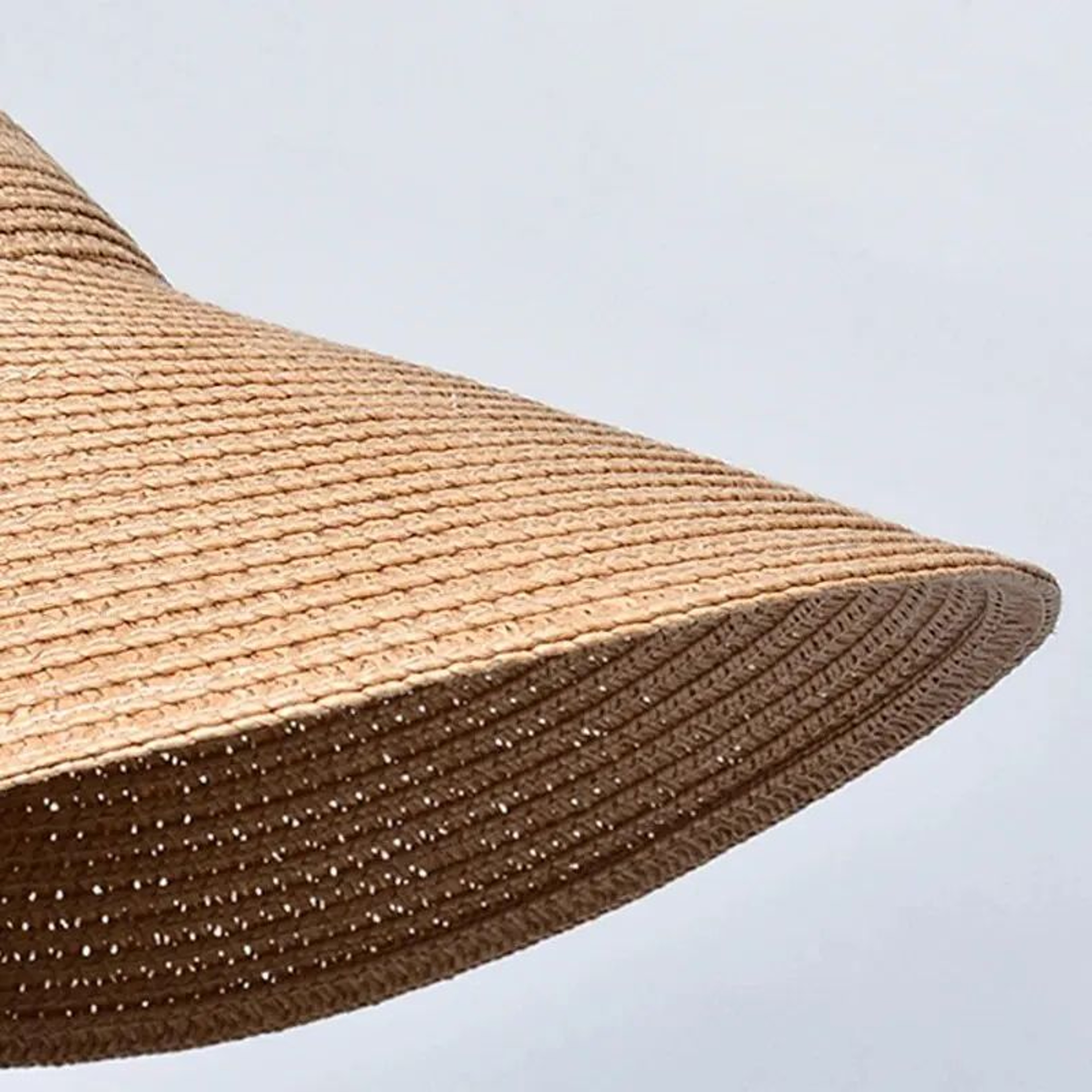 Summer Straw Sun Hat Wide Brim Open Top Visor For Women 4