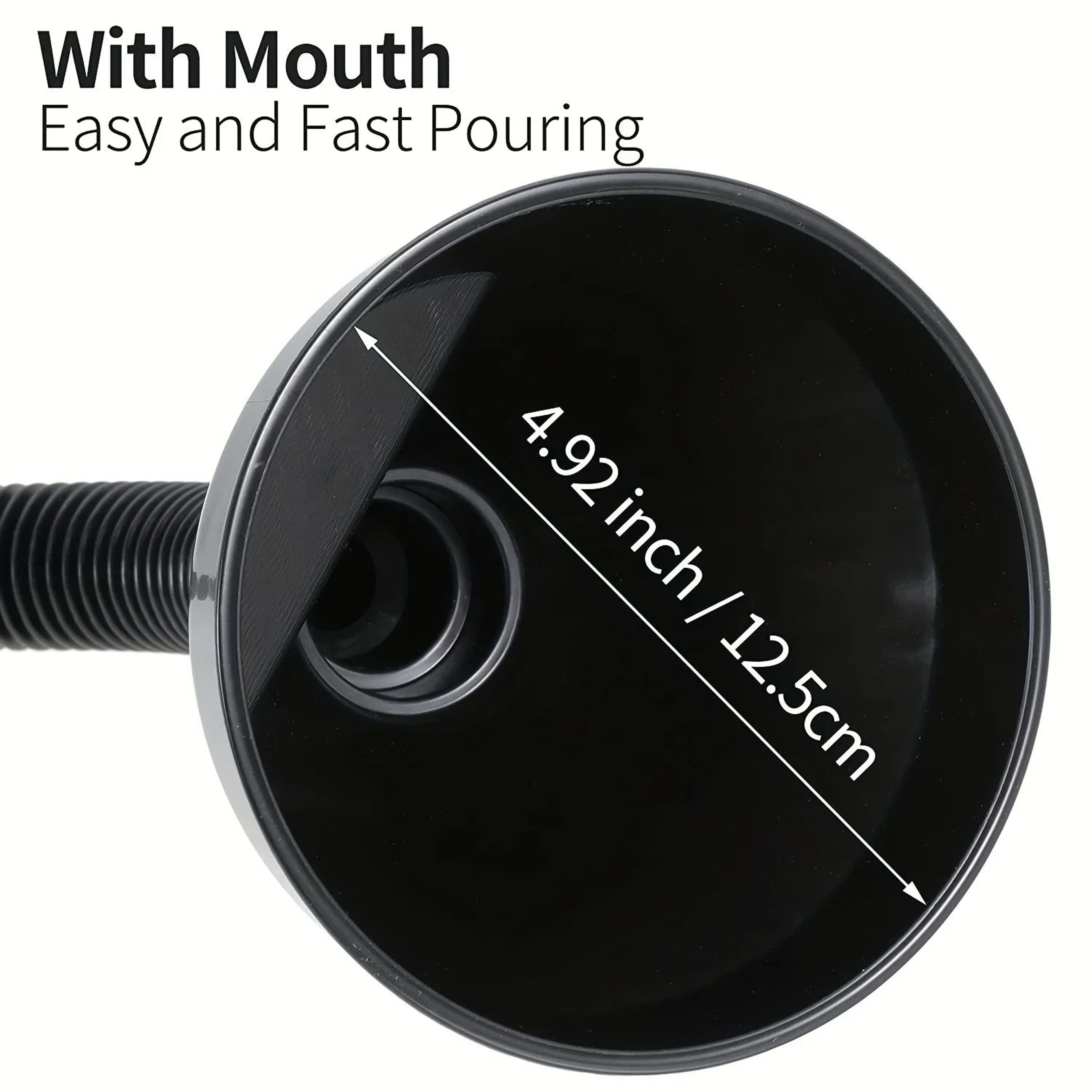 Portable Car Fuel Funnel With Long Nozzle Wide Mouth Refueling Funnel For Cars And Motorcycles 4