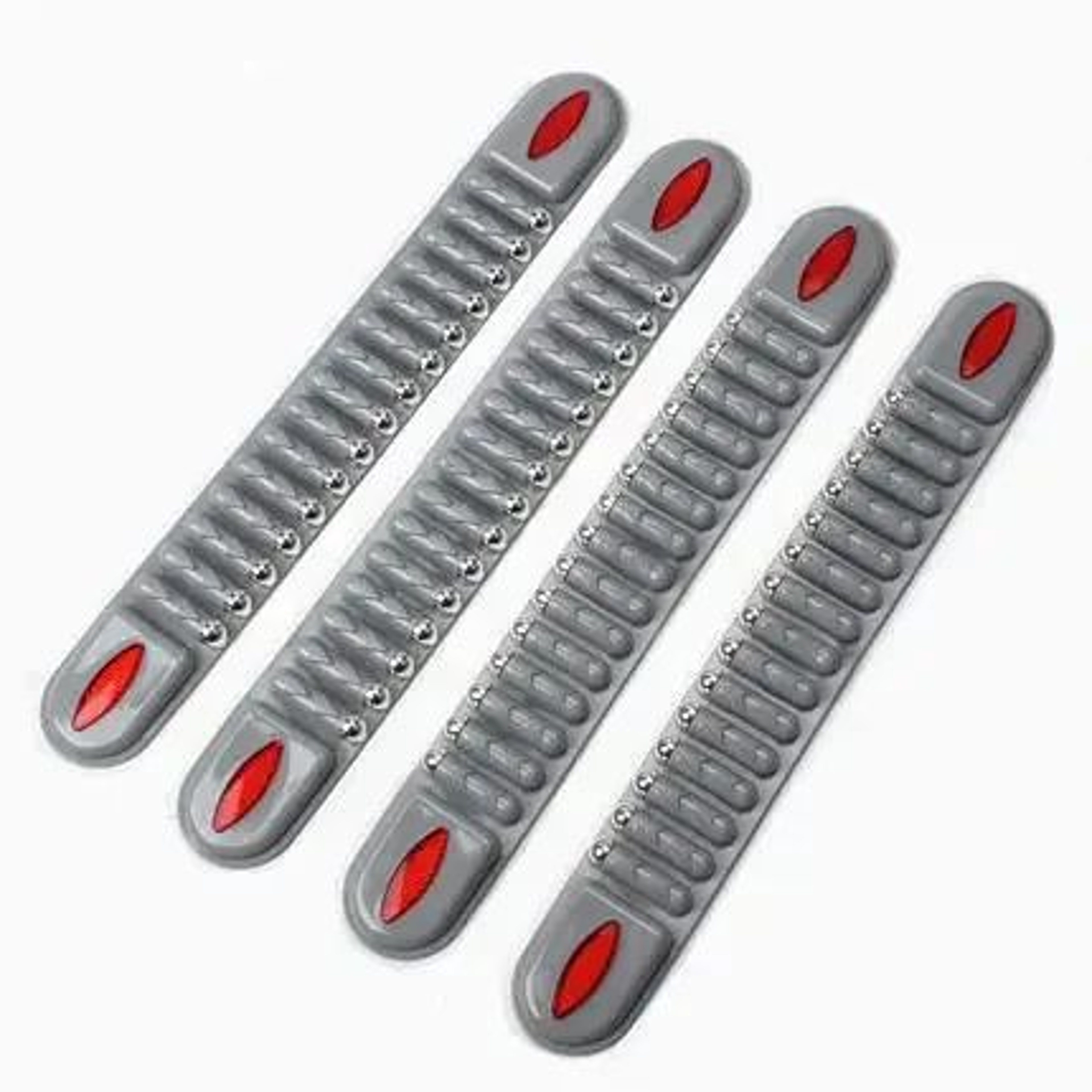 Universal Rubber Car Bumper Protector Strips 2 Pair Set Anti Collision Bumper Guards 8
