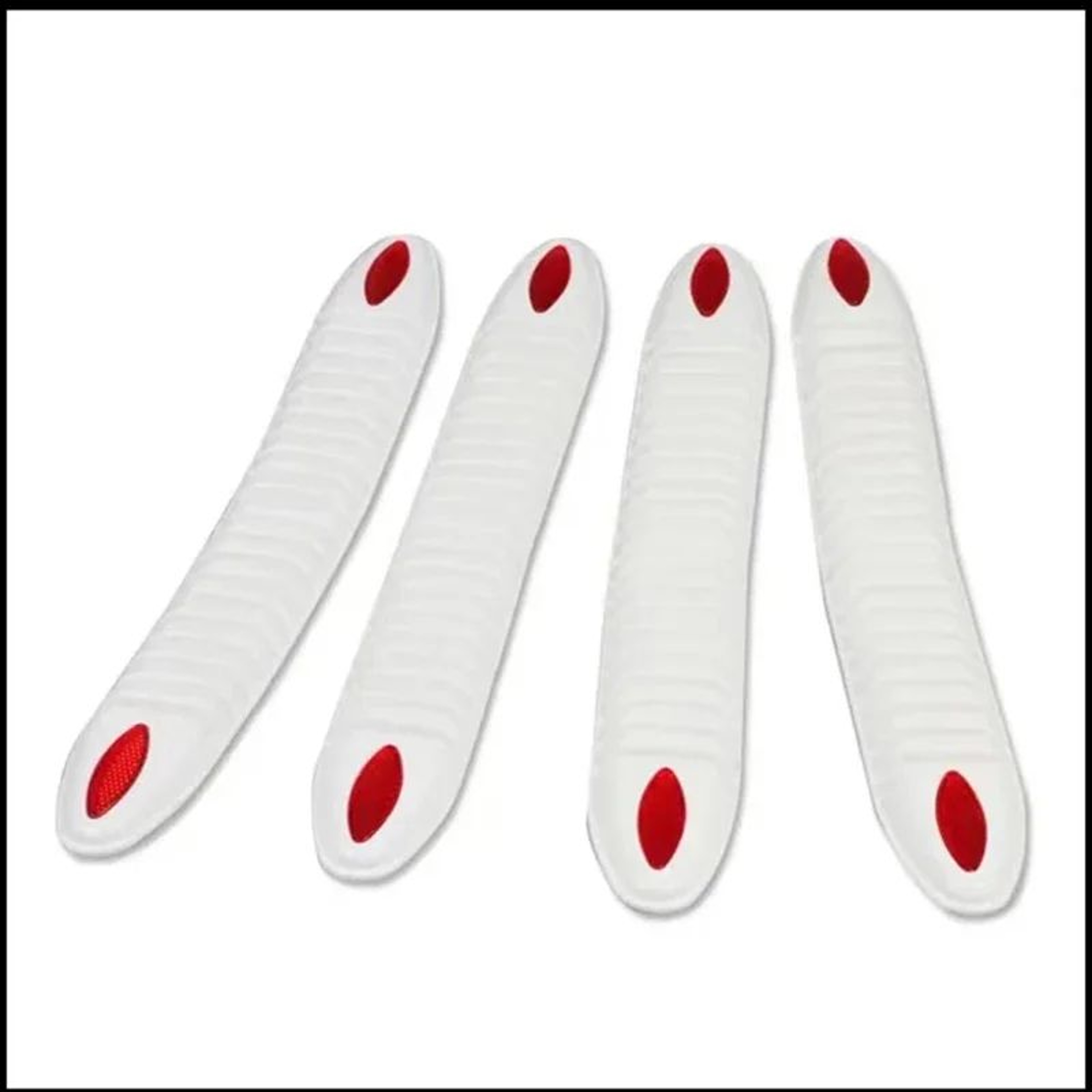 Universal Rubber Car Bumper Protector Strips 2 Pair Set Anti Collision Bumper Guards 9