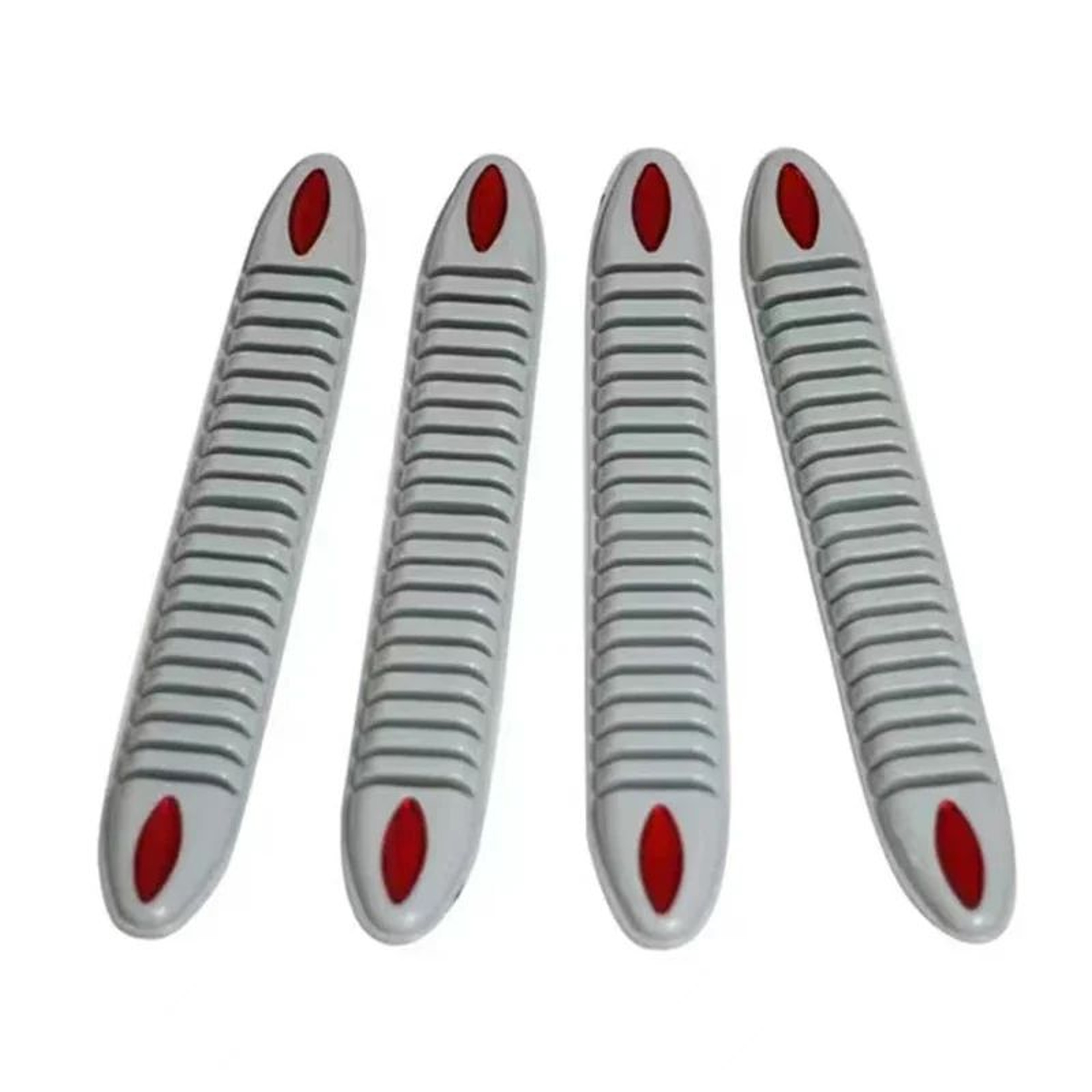 Universal Rubber Car Bumper Protector Strips 2 Pair Set Anti Collision Bumper Guards 11