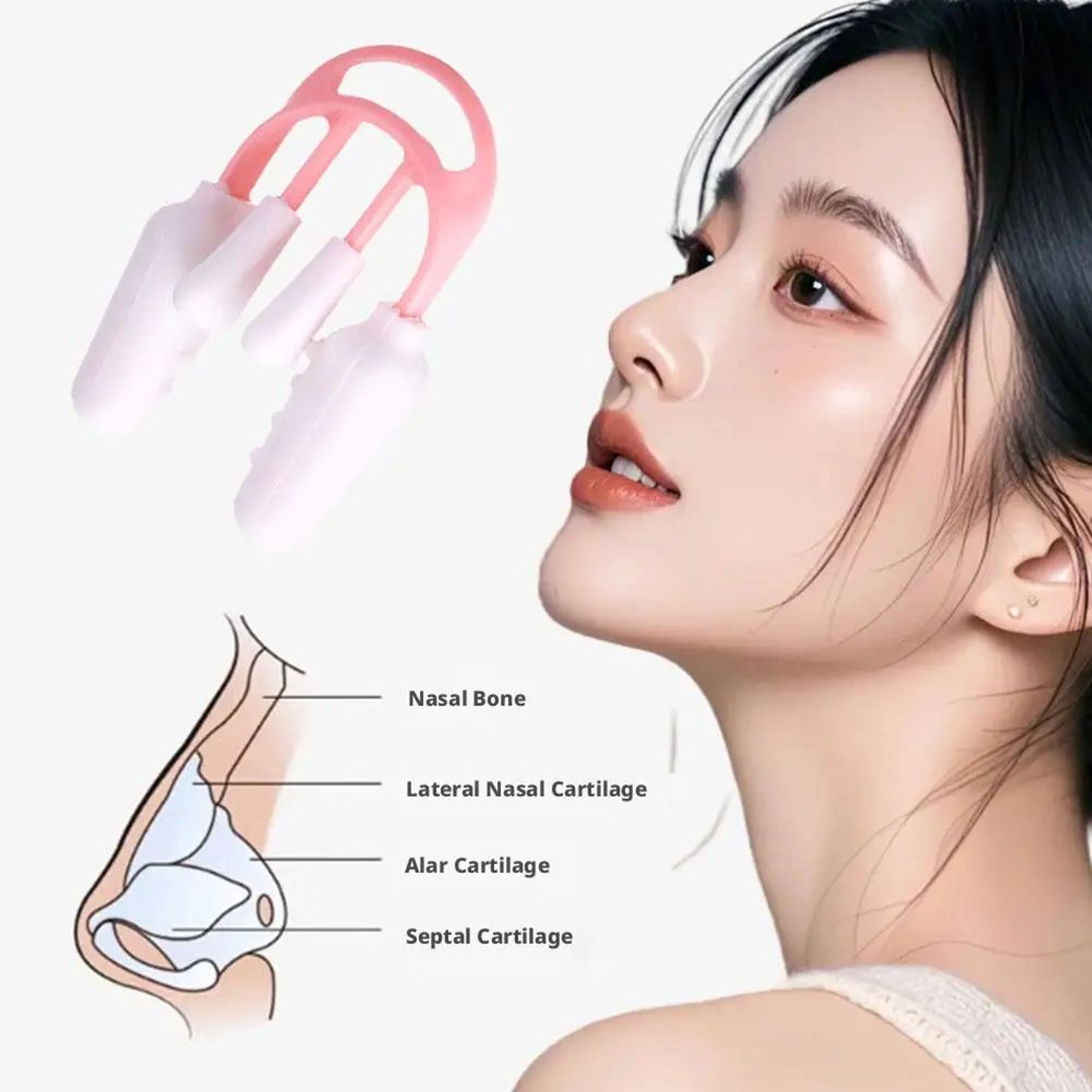 Nose Shaper Tool Silicone Nose Bridge Corrector And Nose Lifting Clip For Men And Women 2