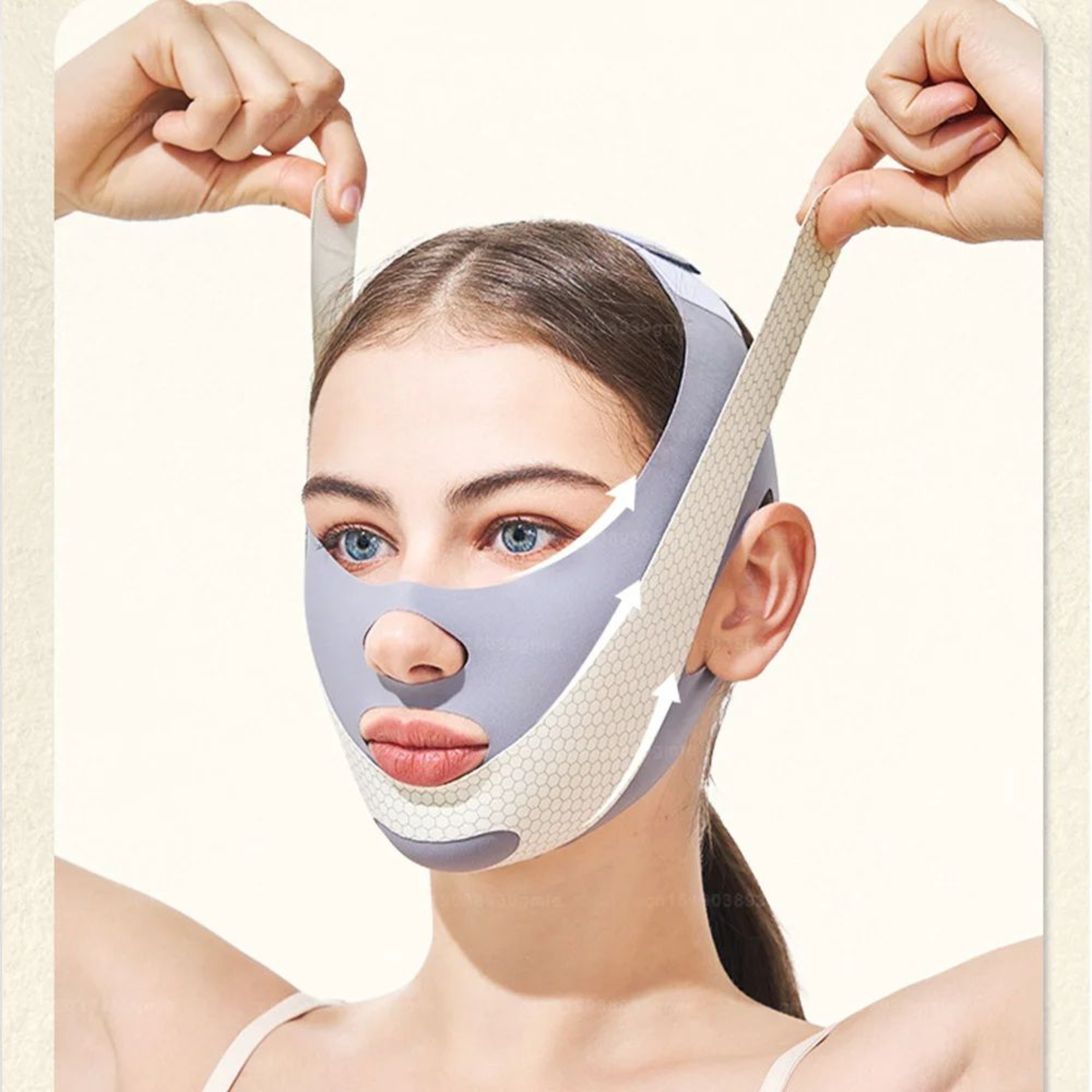 V Line Face Slimming Band Adjustable Chin Lift Strap For Jawline Contouring And Double Chin Support 5