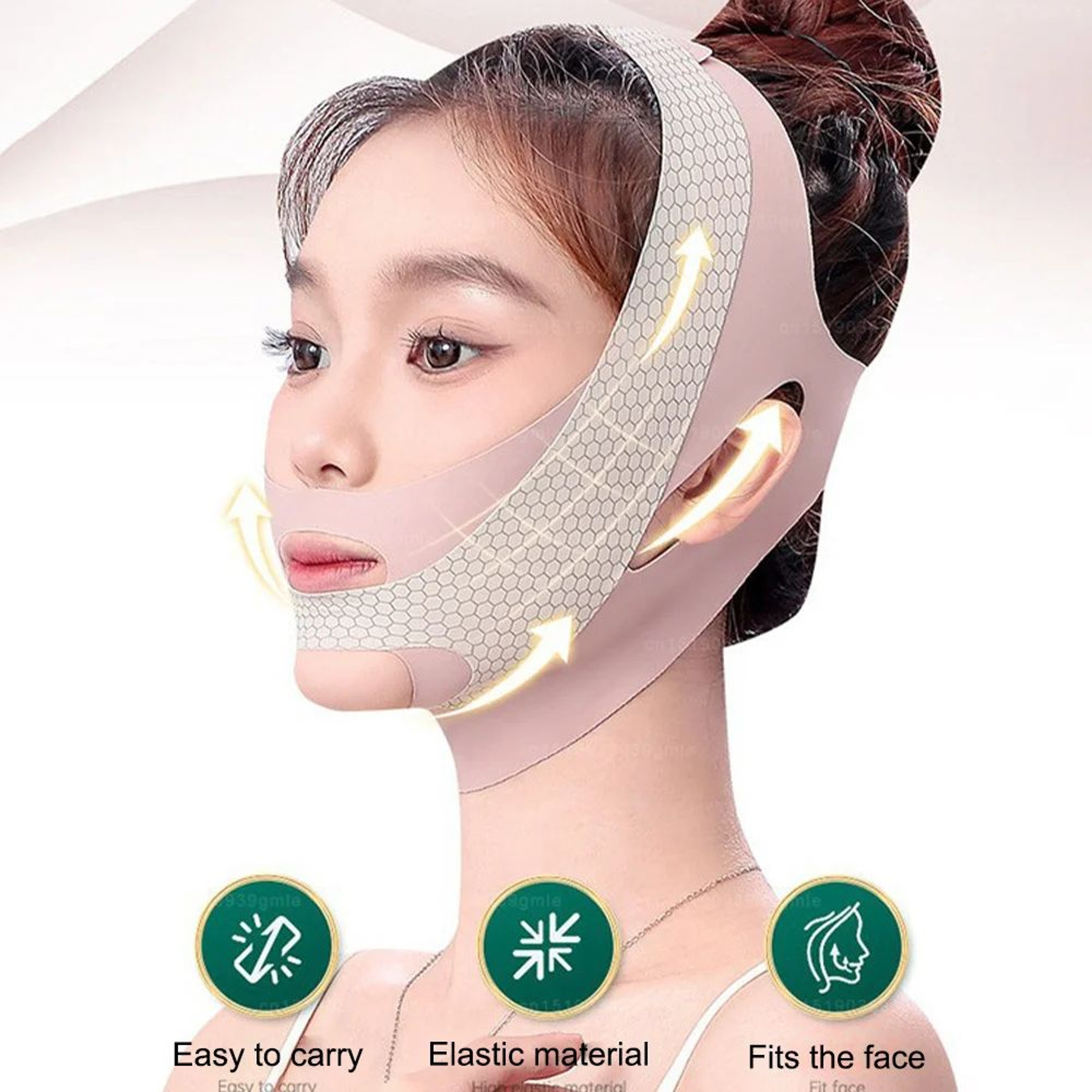 V Line Face Slimming Band Adjustable Chin Lift Strap For Jawline Contouring And Double Chin Support 7