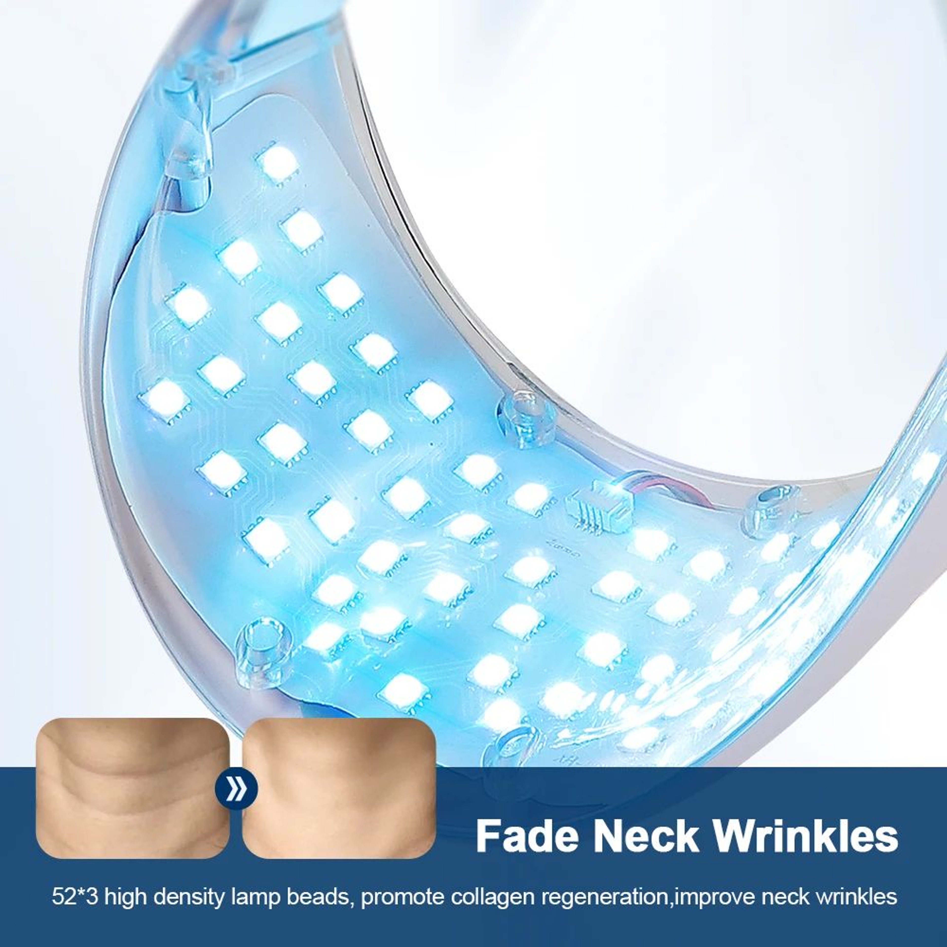 RadianceGlow LED Neck Mask 7 Color Photon Therapy Skin Tightening Device 2
