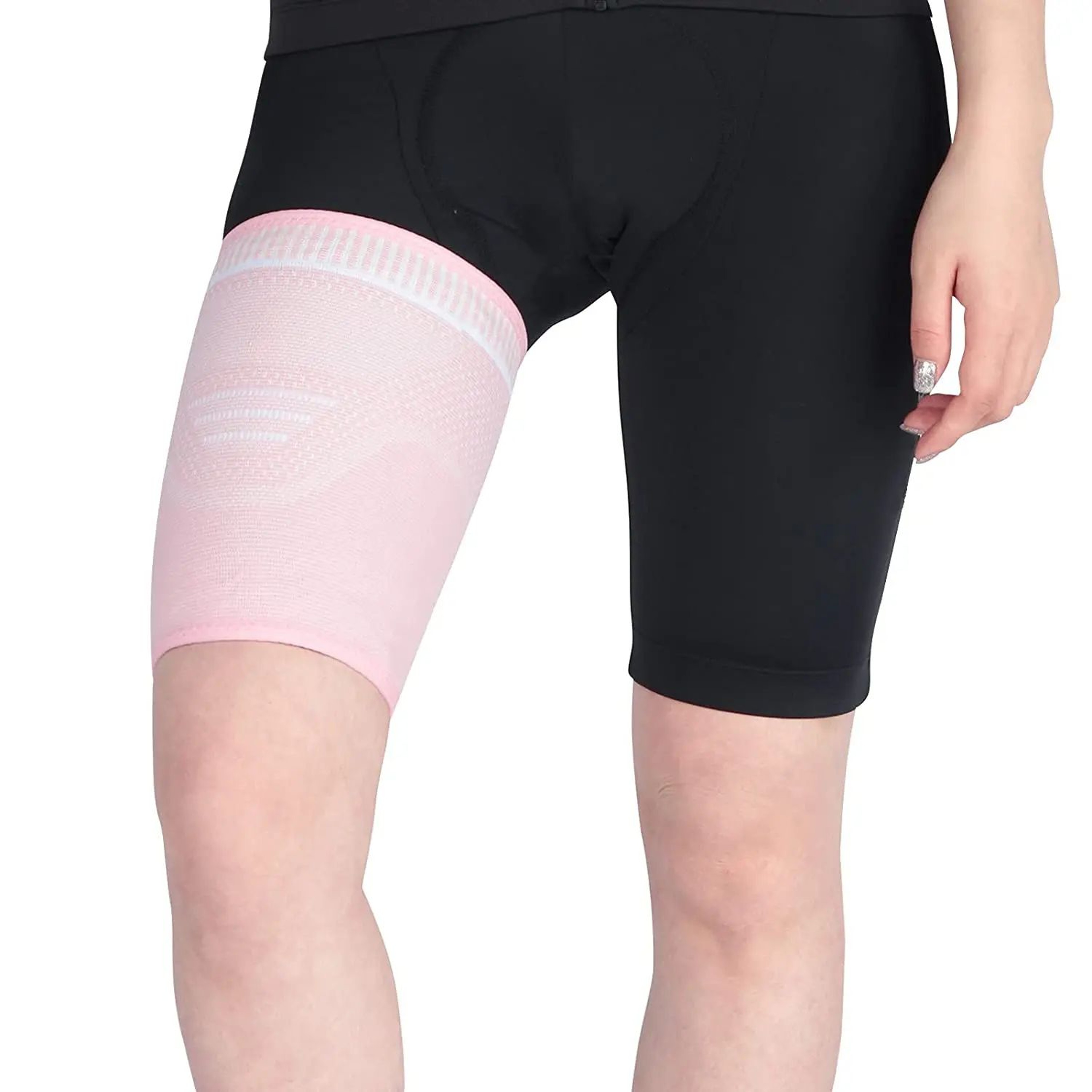 Thigh Compression Sleeve For Quad And Hamstring Support Anti Slip Upper Leg Compression Wrap 8