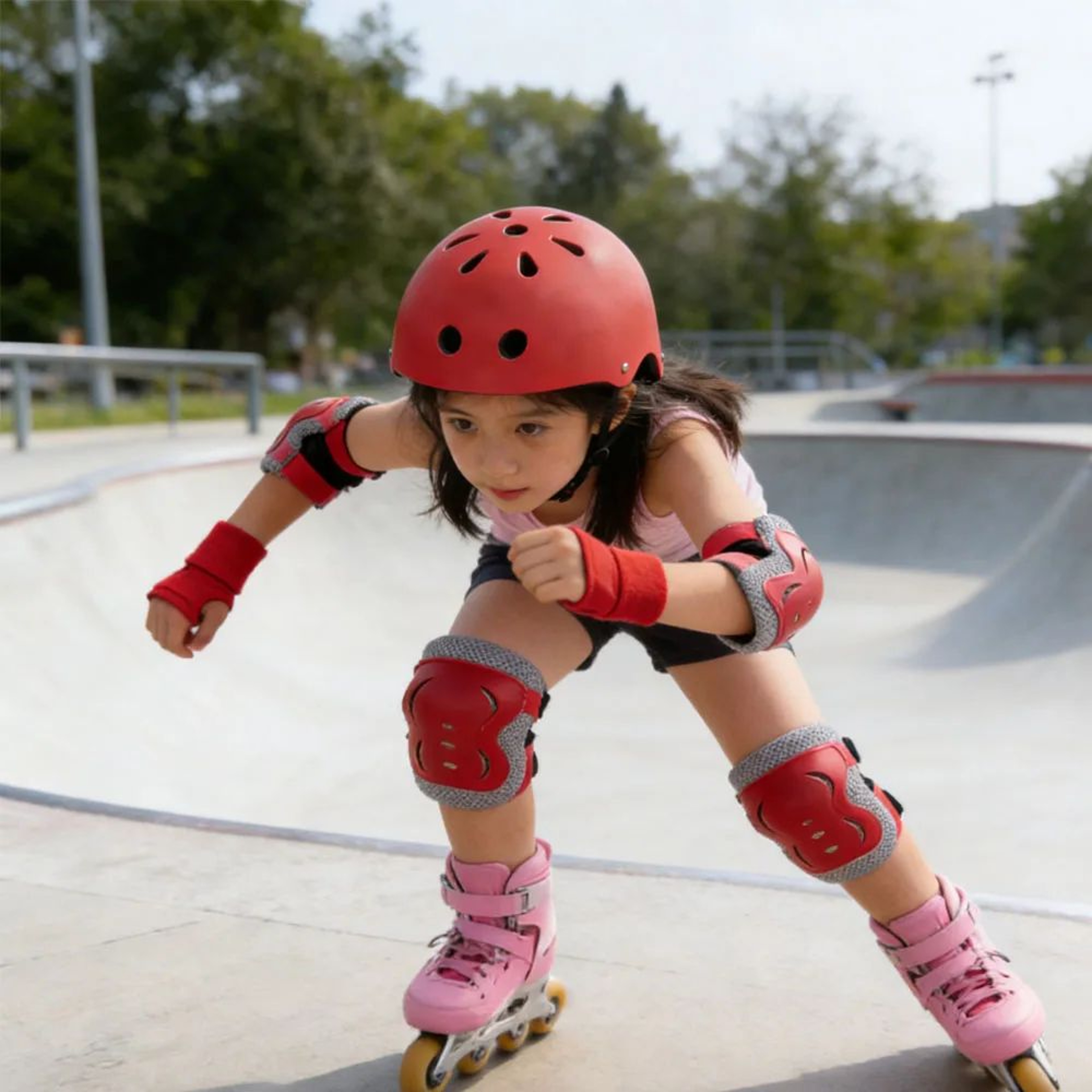 SafeRide Kids Protective Gear Set With Skateboard Helmet And Pads For Skating Cycling And Scooters 2