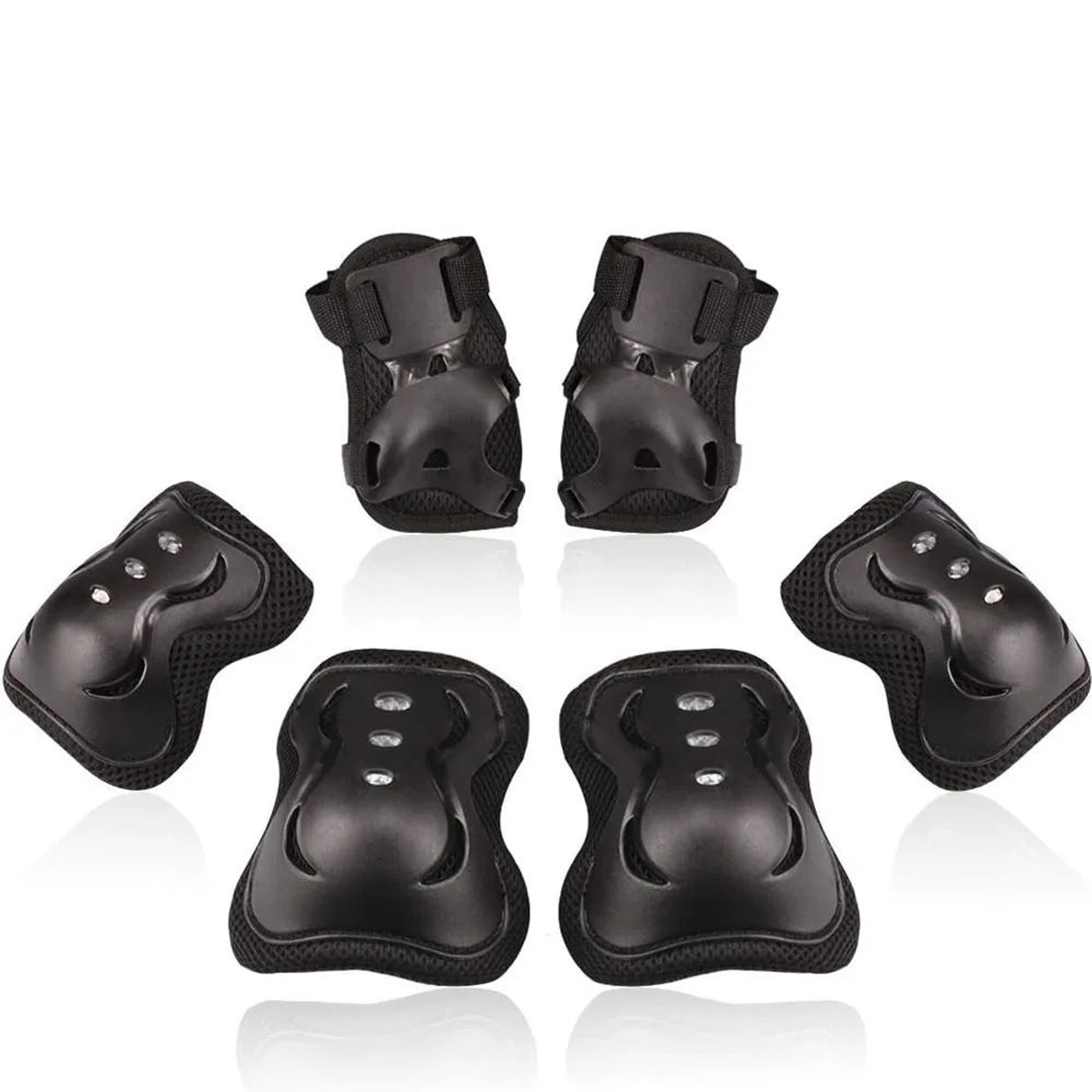 SafeRide Kids Protective Gear Set With Skateboard Helmet And Pads For Skating Cycling And Scooters 9