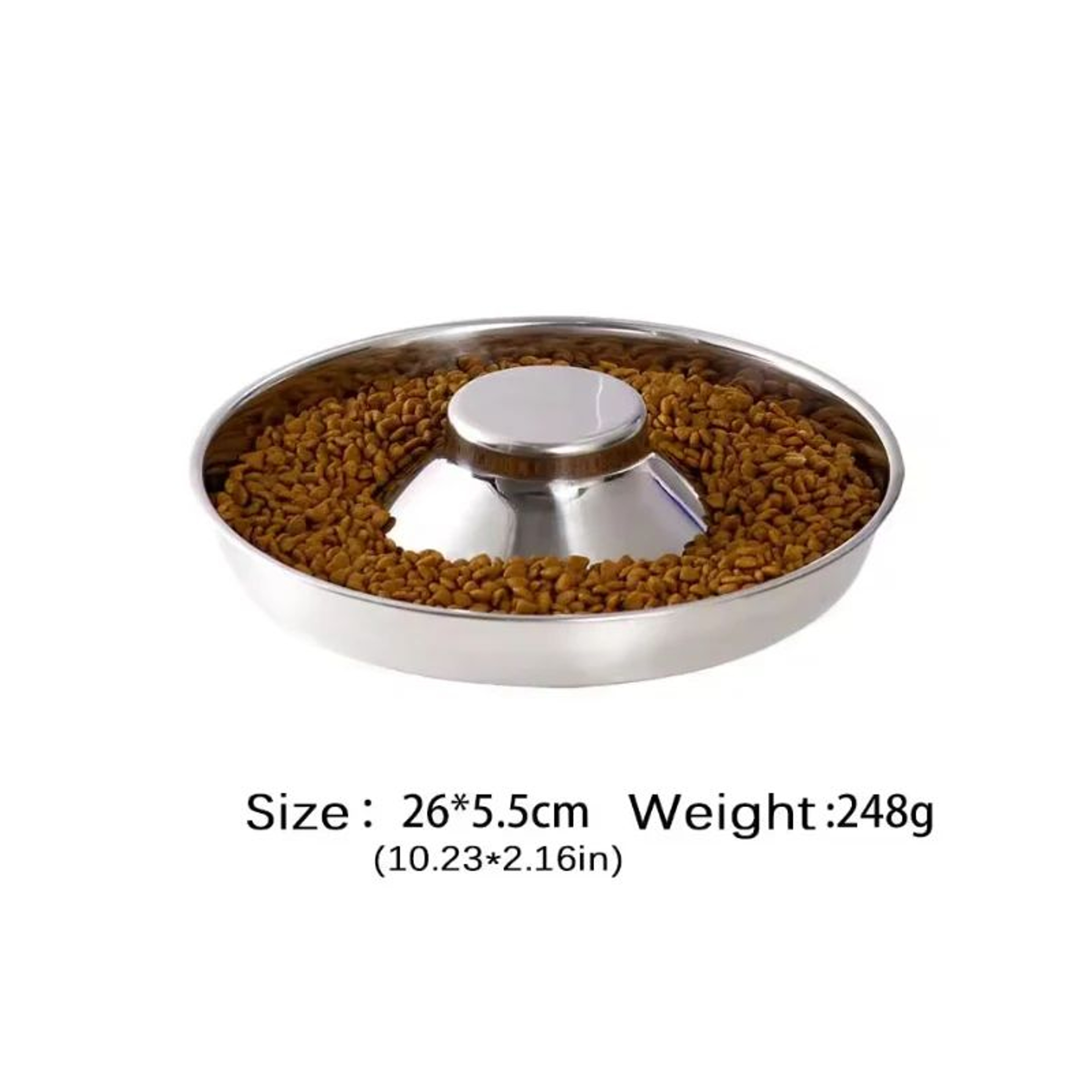 Premium Stainless Steel Dog Slow Feeder Bowl For Puppies And Small Dogs Non Slip Feeding Dish 7