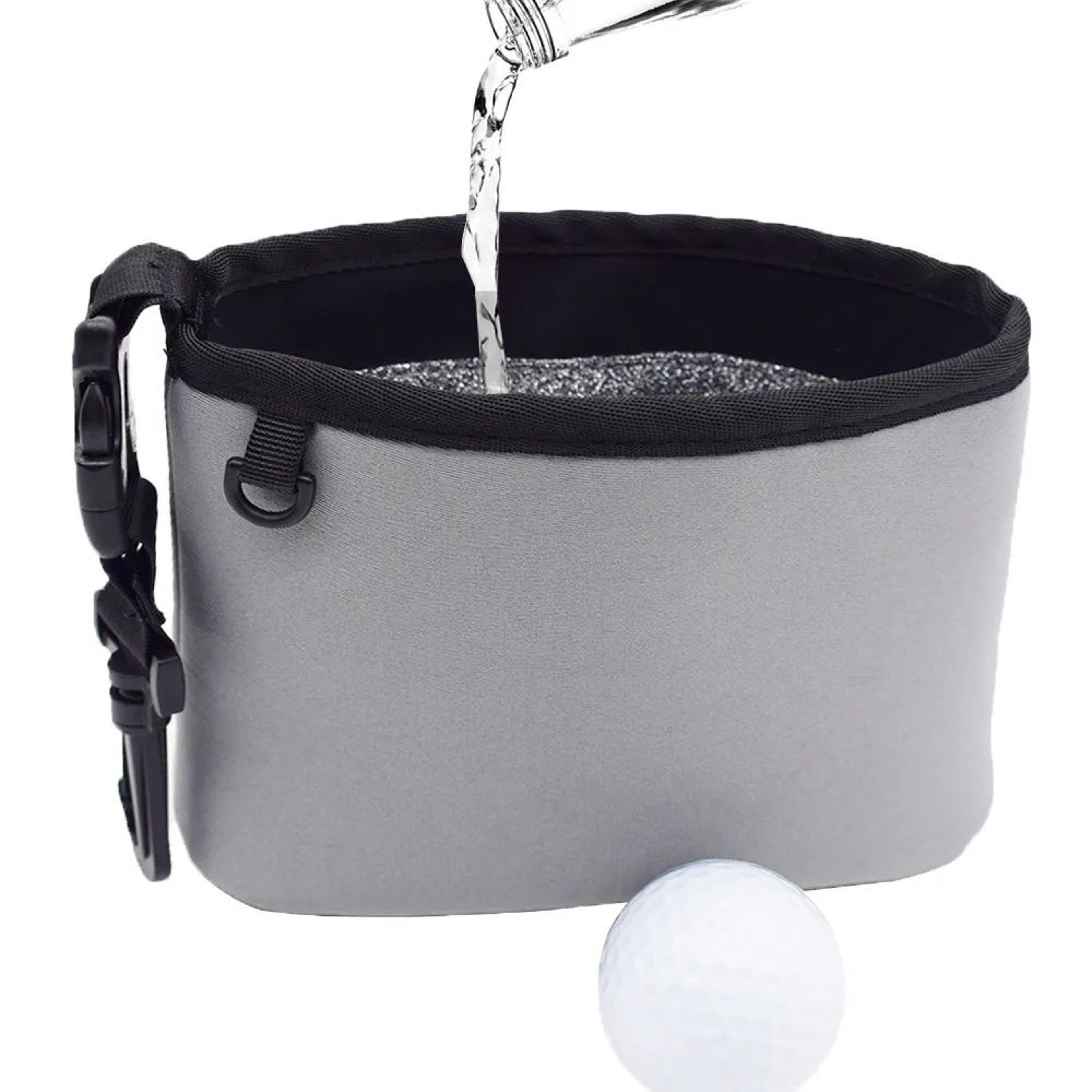 Golf Club Cleaning Pouch With Golf Ball Organizer Pocket And Wear Resistant Golf Bag Accessory 2