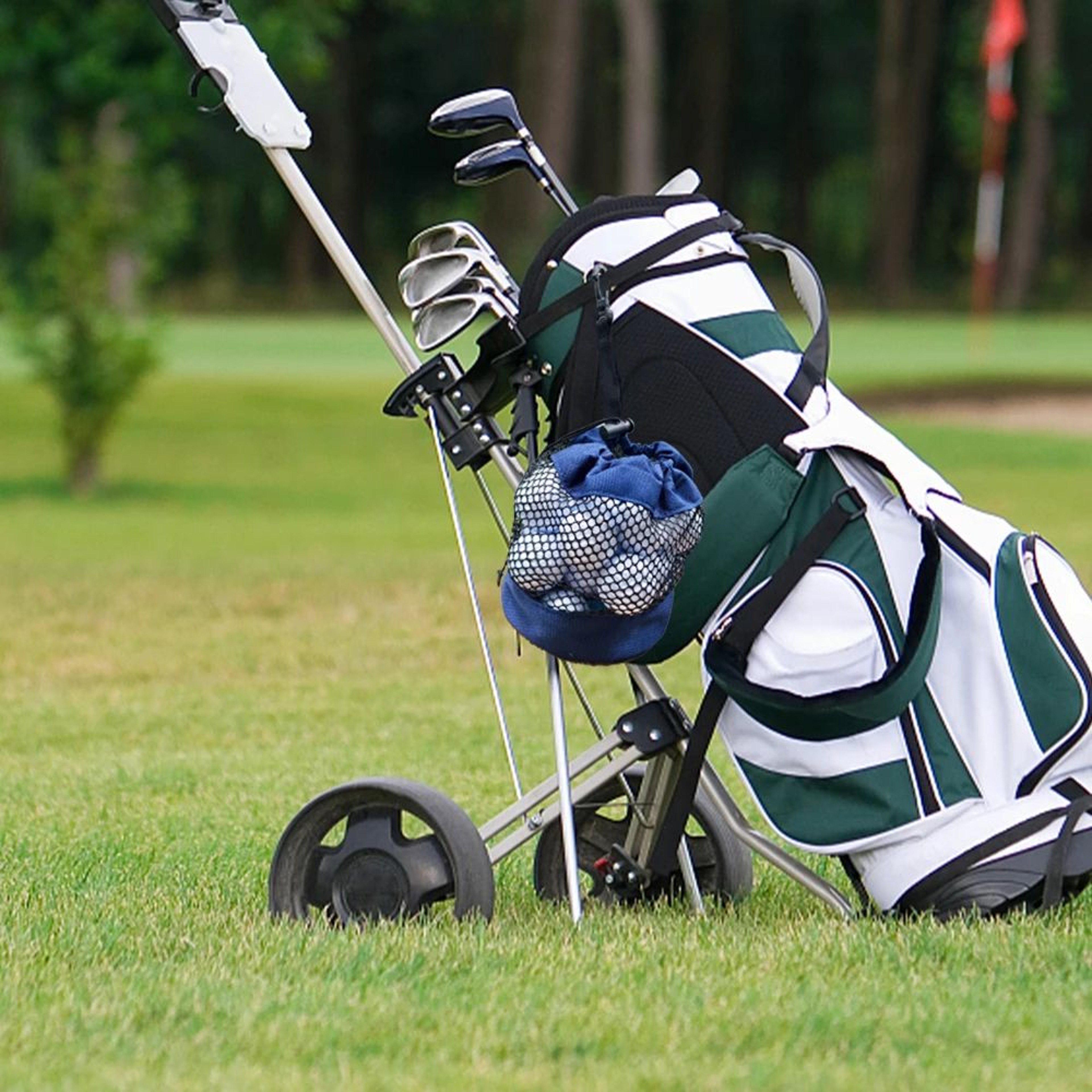 Golf Ball Pouch With Clip Portable Golf Ball Holder Mesh Golf Ball Bag For Golf Bags 2