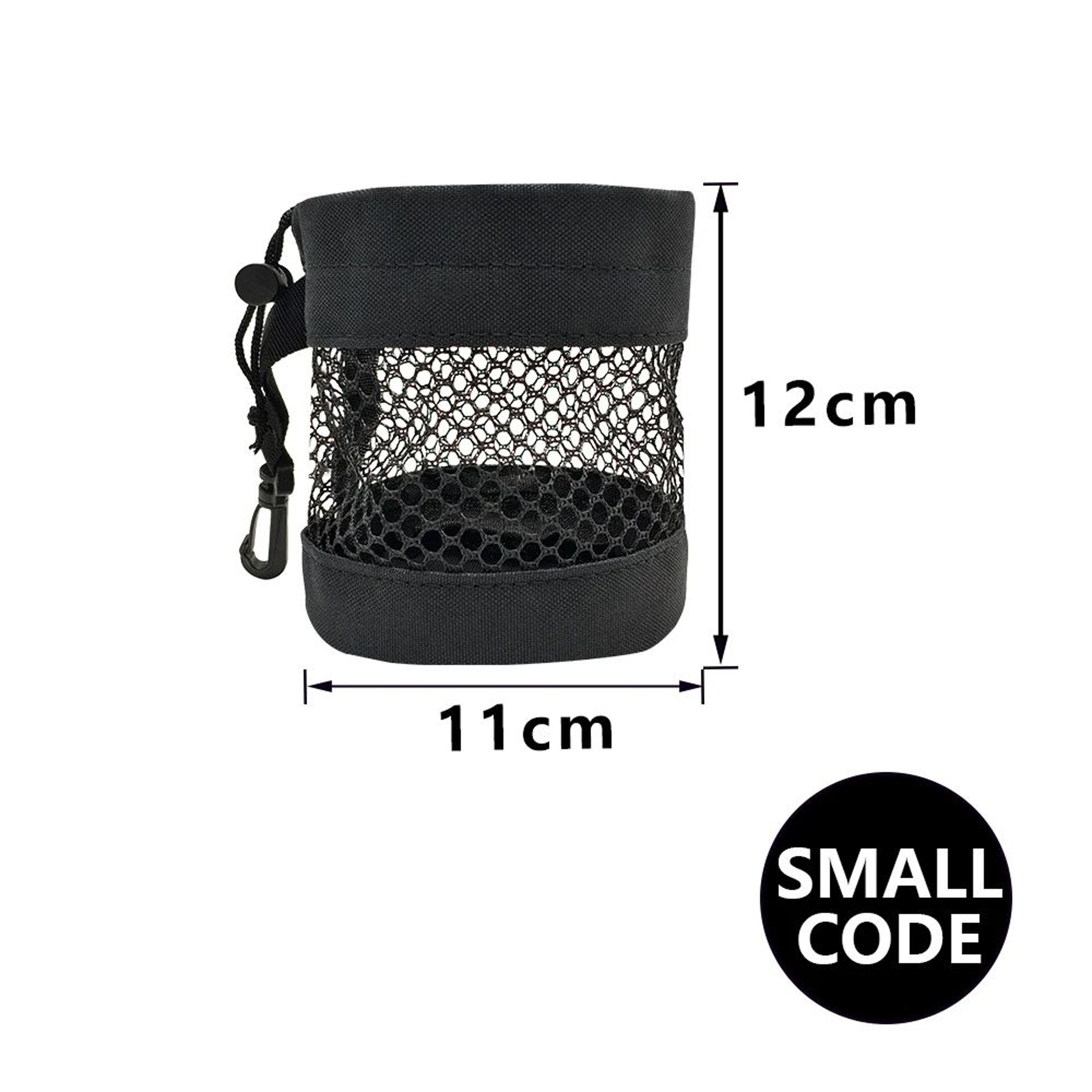 Golf Ball Pouch With Clip Portable Golf Ball Holder Mesh Golf Ball Bag For Golf Bags 6