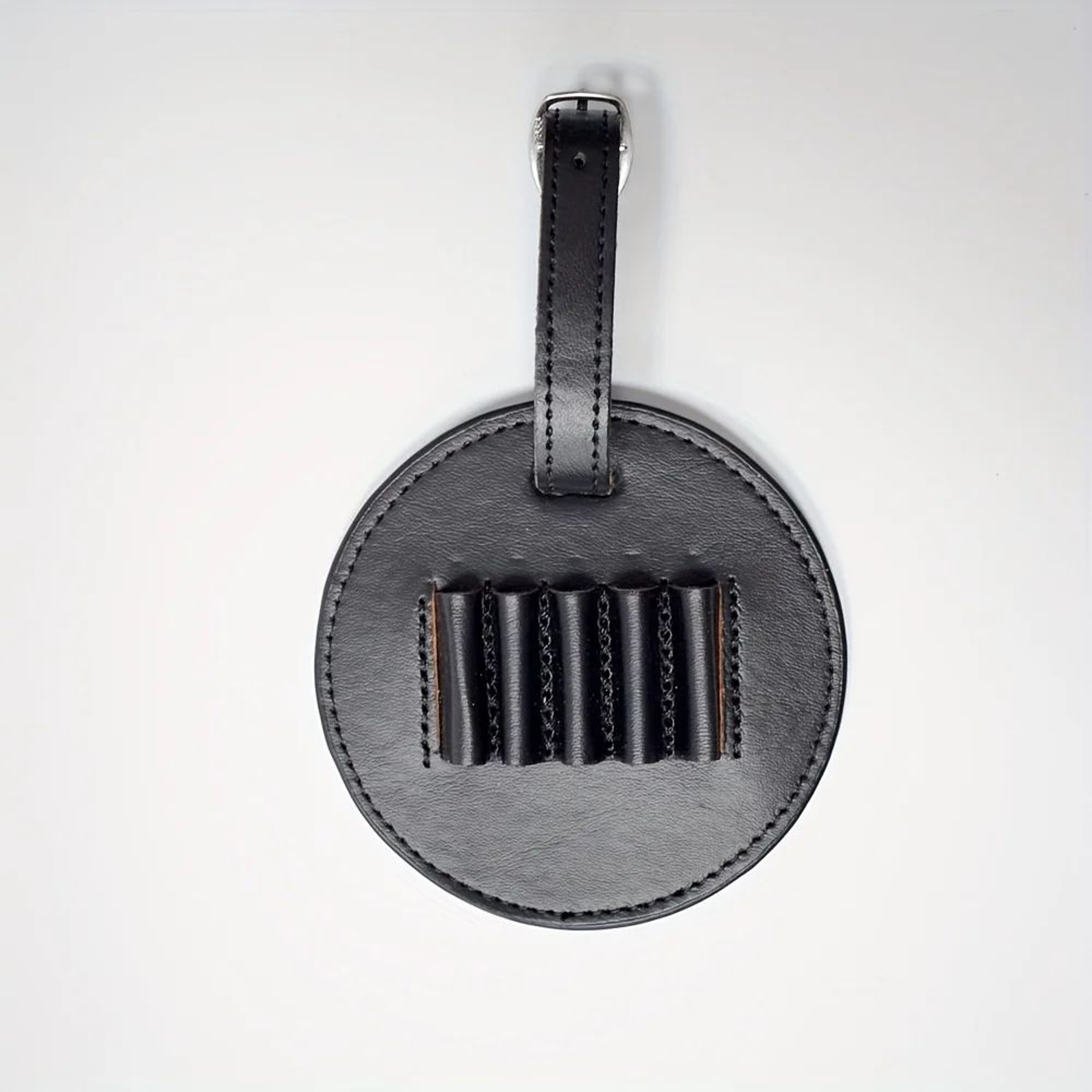 Premium Golf Ball Holder Leather Pouch With Tee Holsters And Belt Loop For Golf Bag 8
