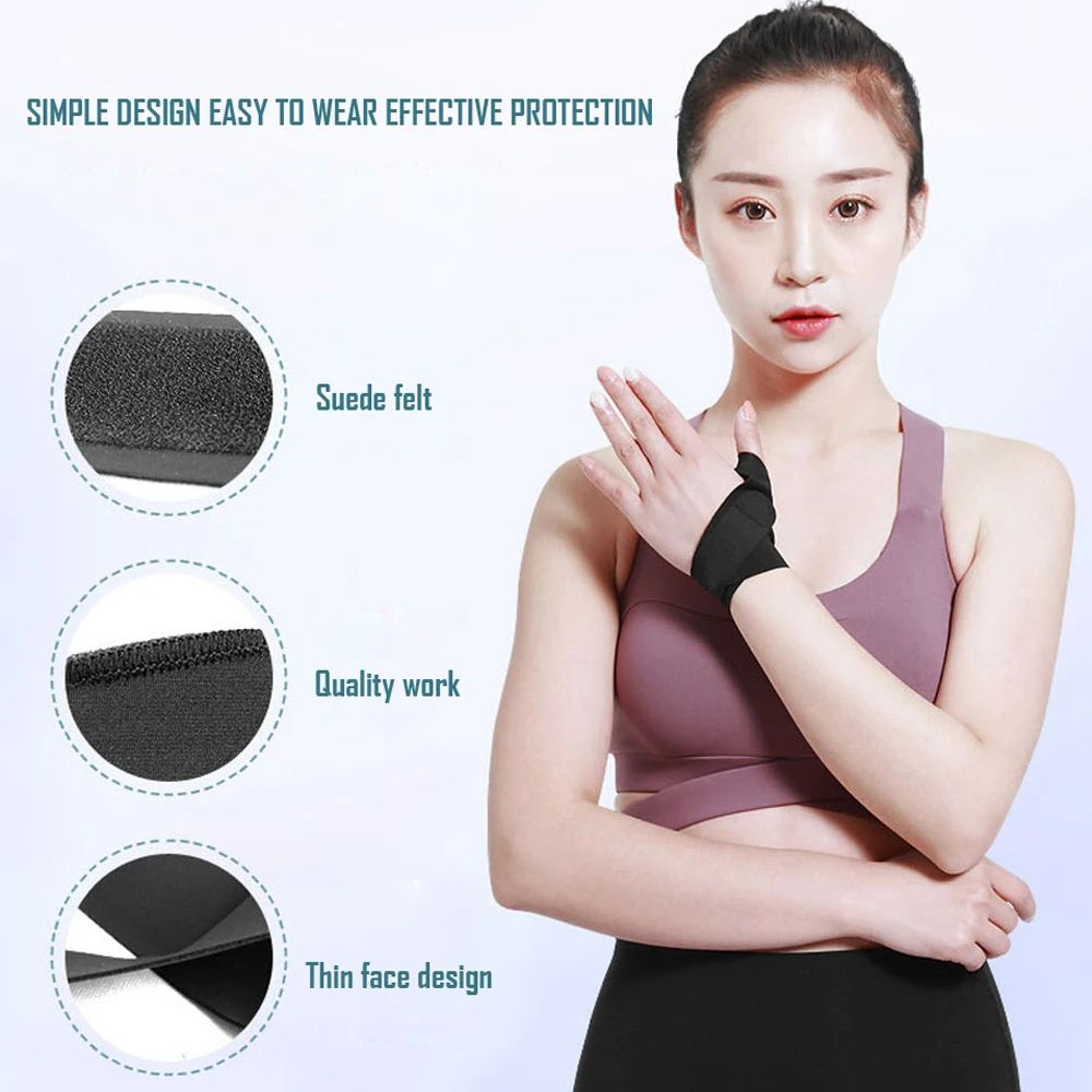 Adjustable Wrist Thumb Brace With Thumb Support Stabilizer For Pain Relief Gaming And Daily Use 3