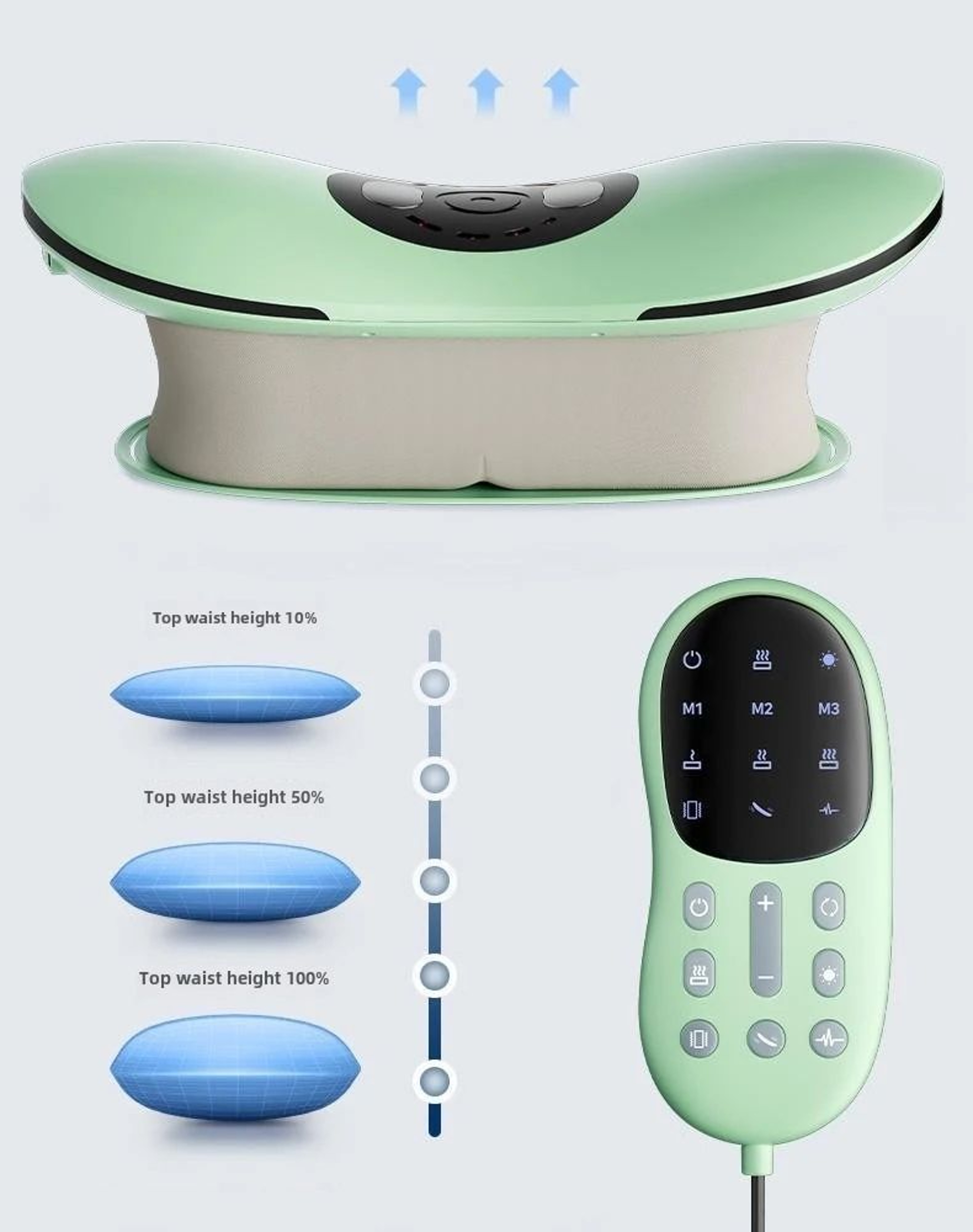 JAIYORL Electric Lumbar Traction Massager With Heat And Vibration For Back Pain Relief And Spine Su 0