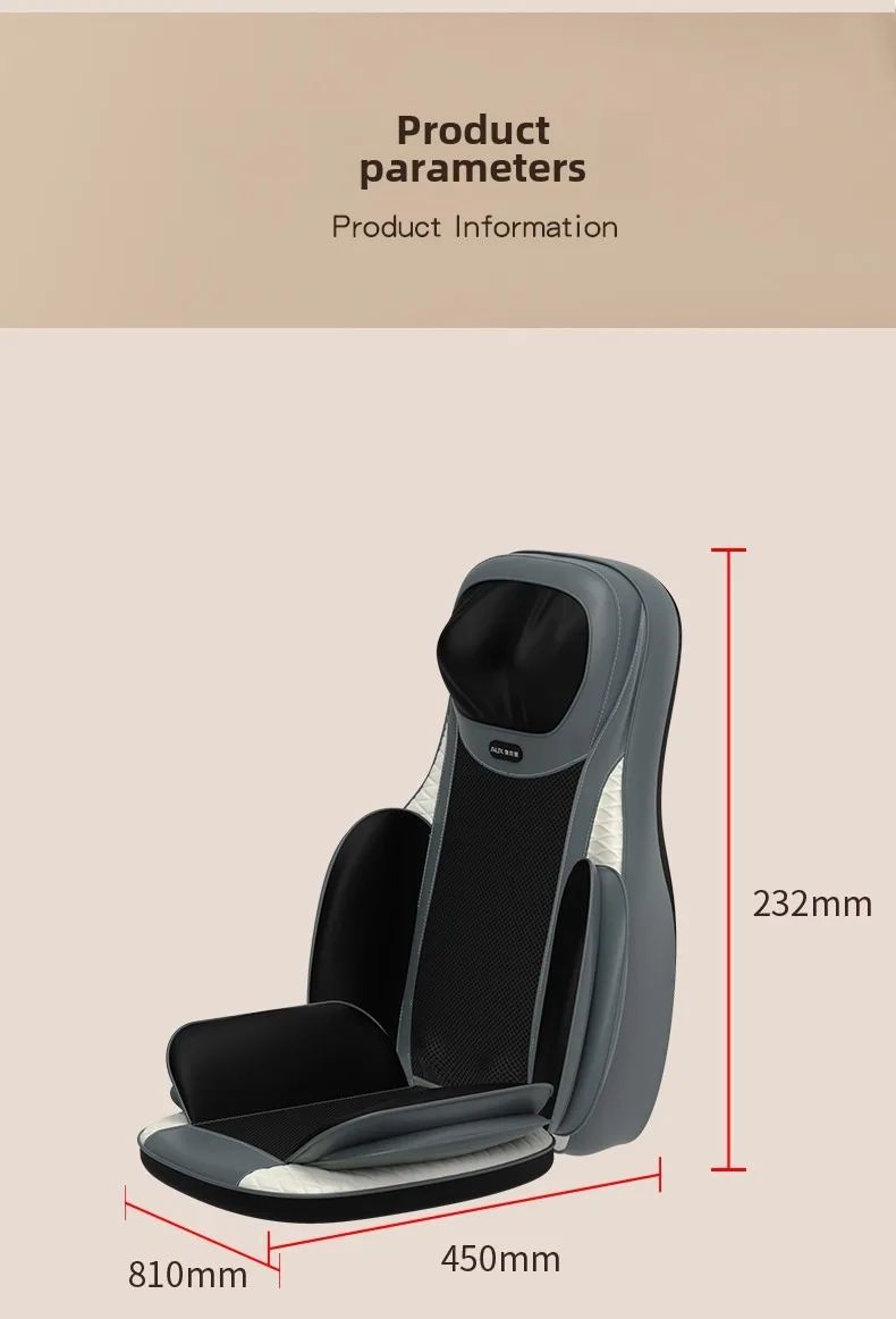 AirComfort Shiatsu Neck And Back Massager With Heat 3D Massage Chair Pad Full Body Airbag Seat Cush 5