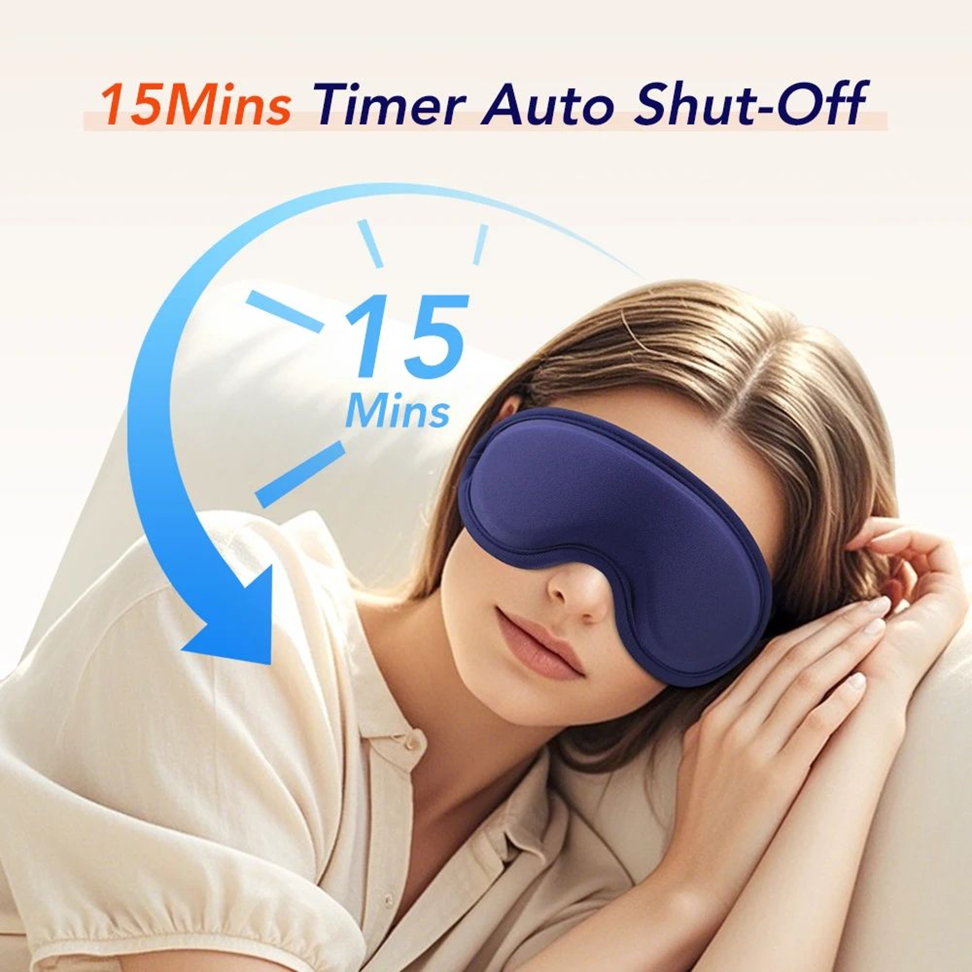 Heated Eye Mask With Vibration Massage USB Sleep Eye Mask For Eye Fatigue Relief 5