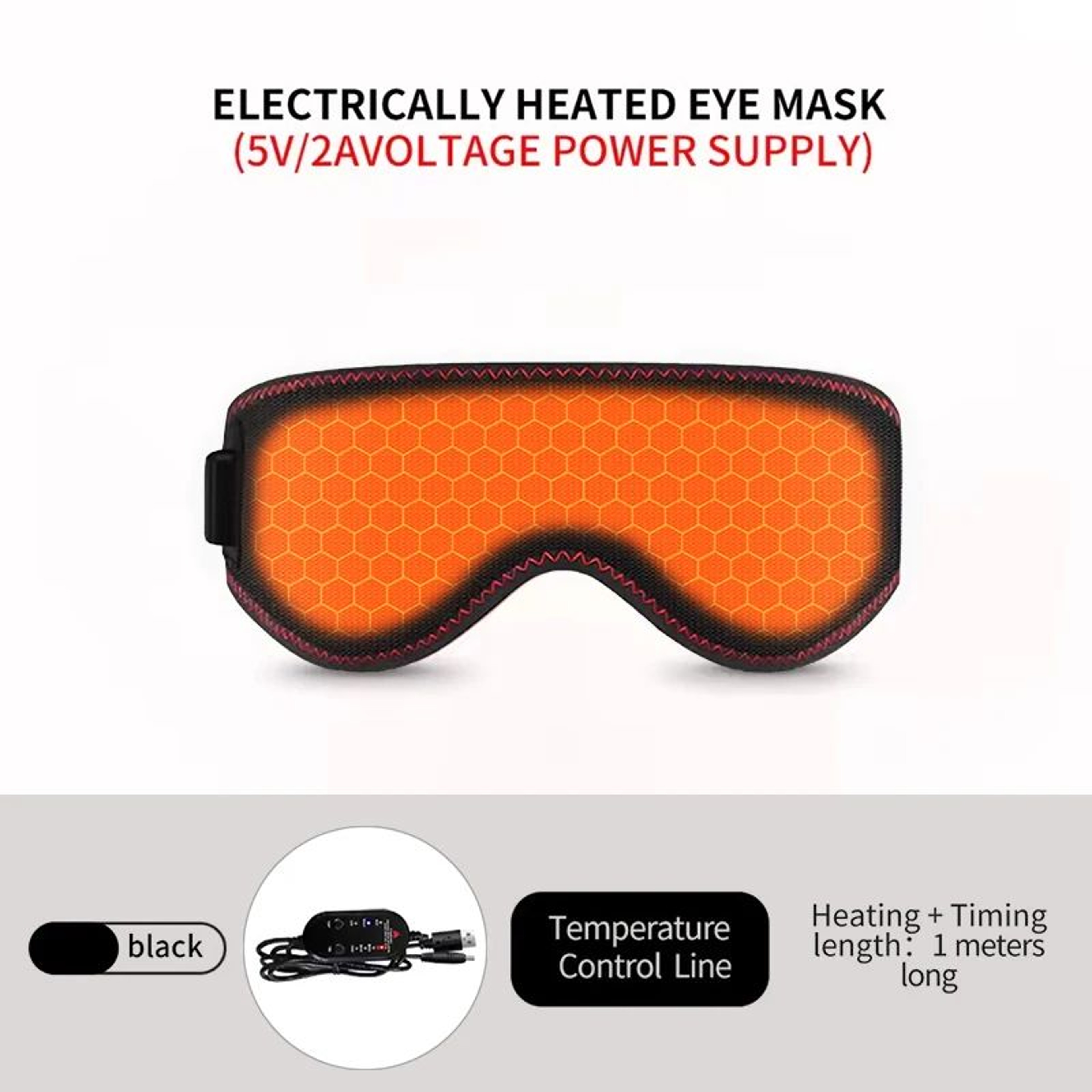 CozyWarm Heated Eye Mask For Dry Eye Relief USB Warm Eye Compress Sleep Eye Mask 6