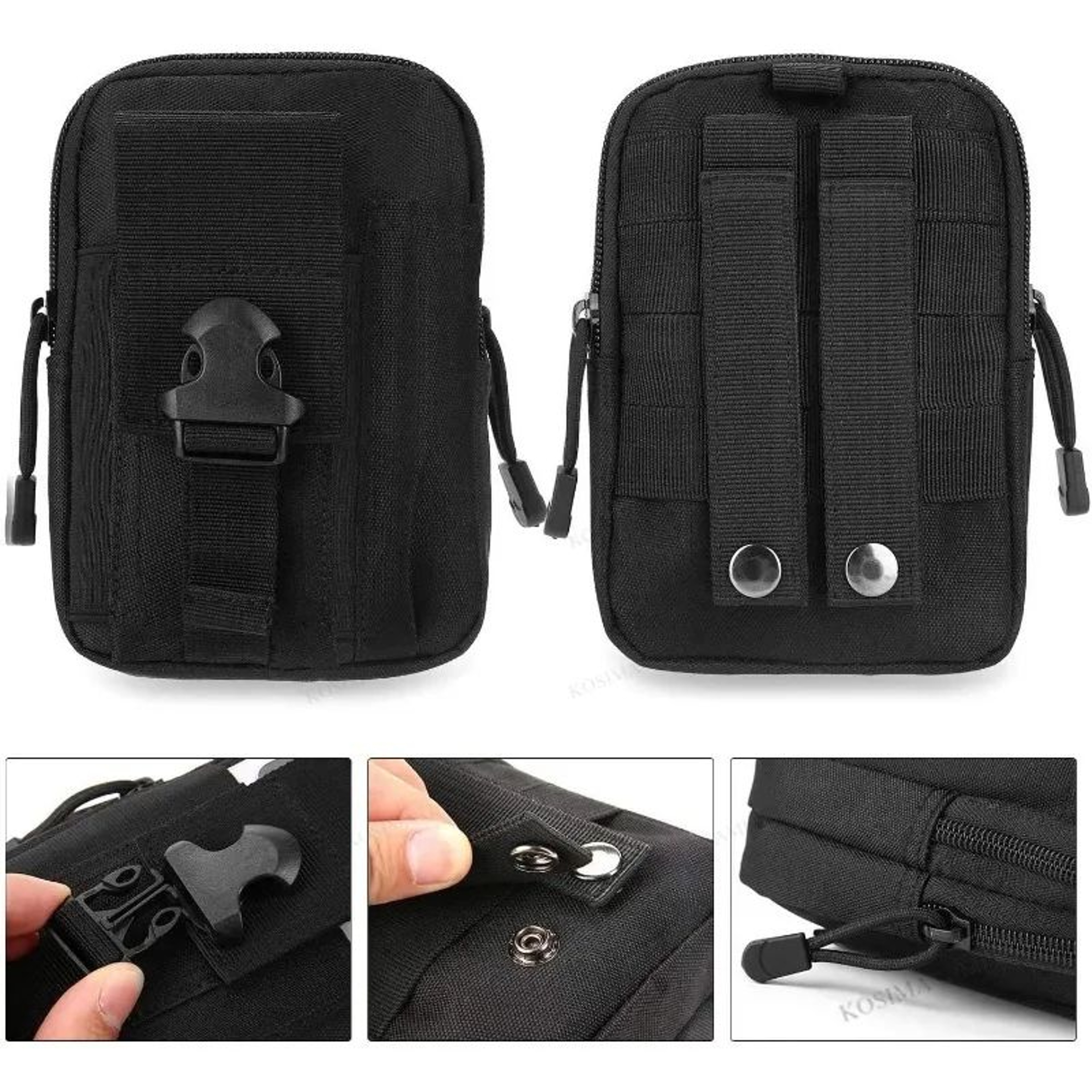 Tactical MOLLE Pouch EDC Waist Bag Utility Belt Phone Holster 1
