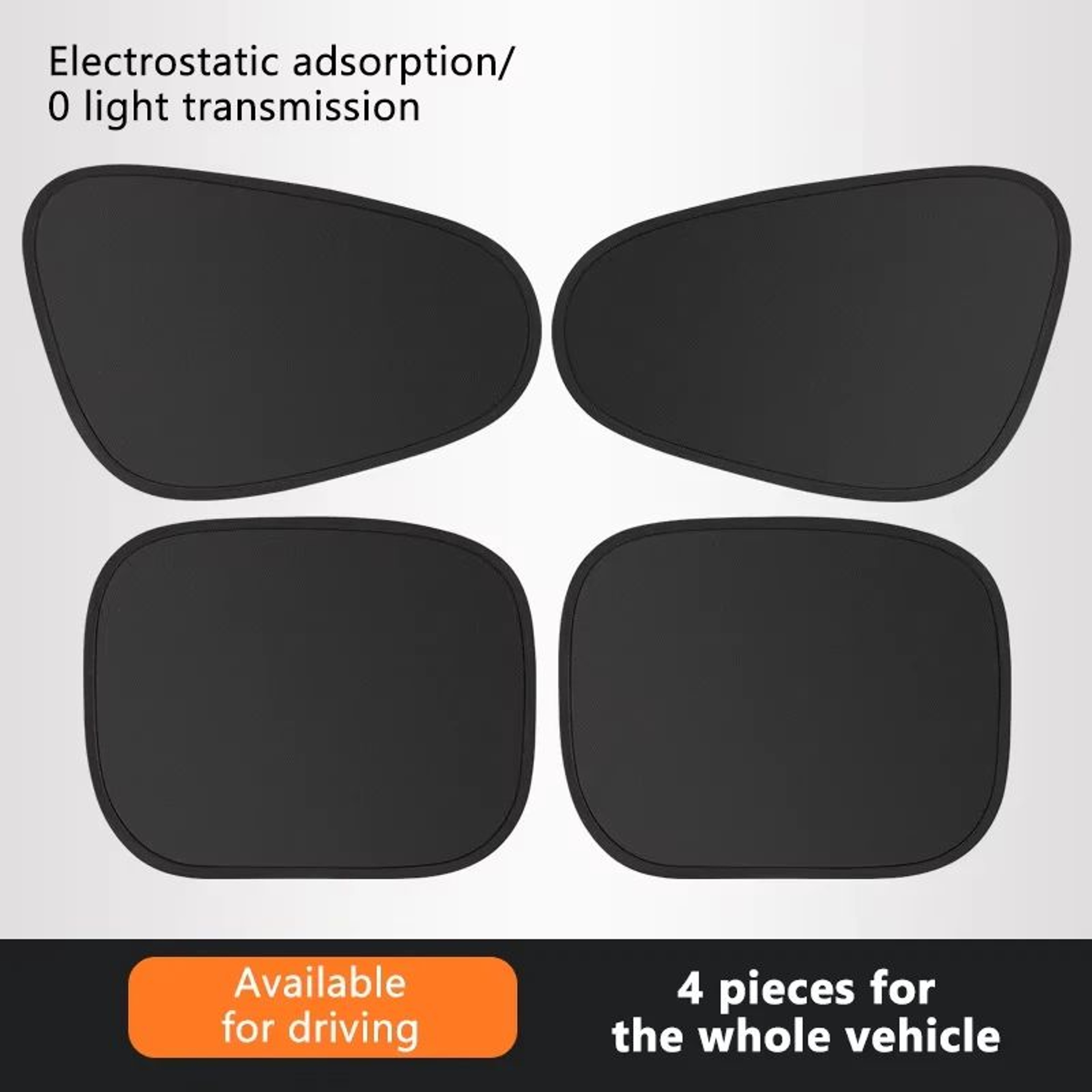 Electrostatic Car Window Sun Shade 4Layer UV Blocking AntiGlare Side Window Visor 7