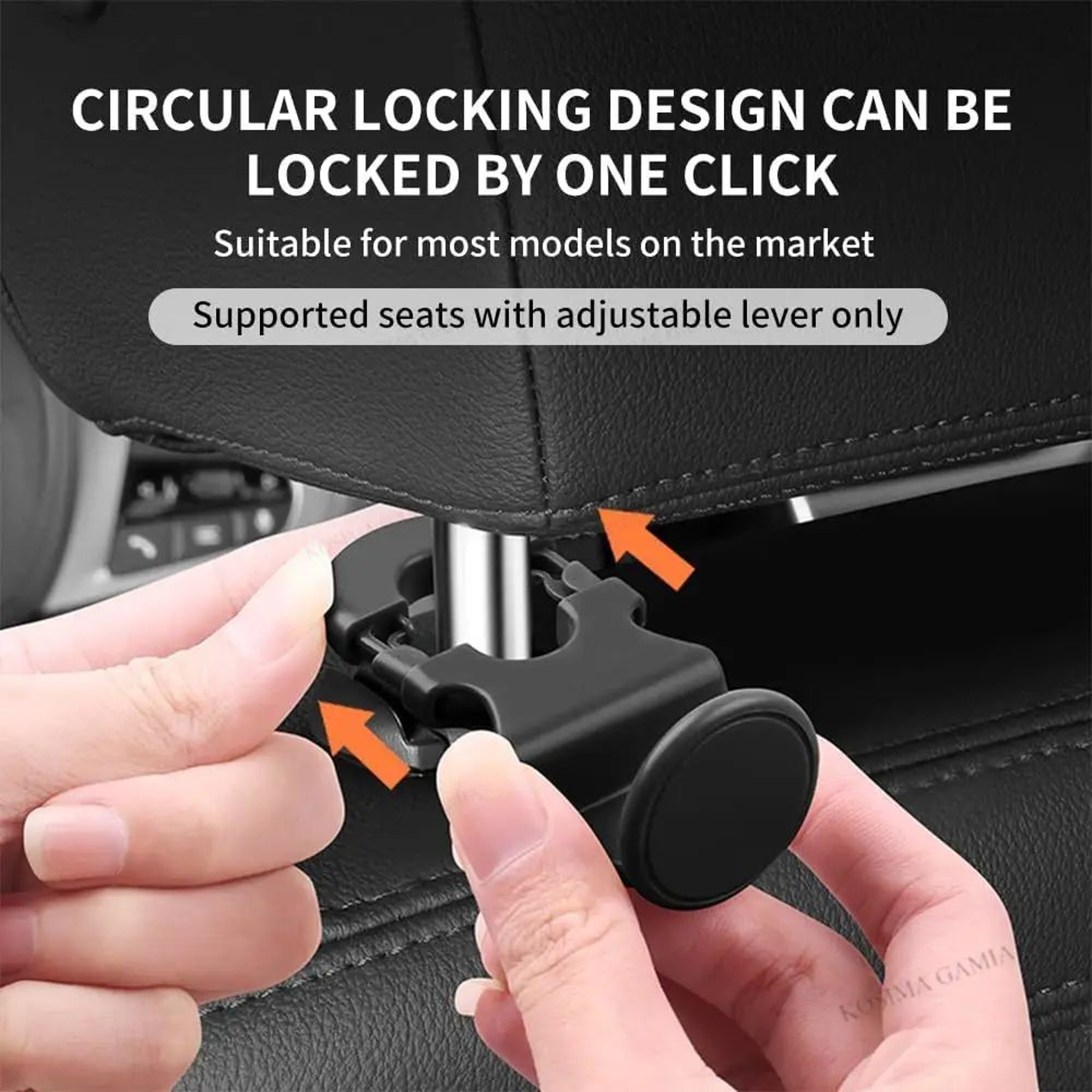 Heavy Duty Car Seat Hook Hidden Car Headrest Hook Organizer For Bags And Groceries 4