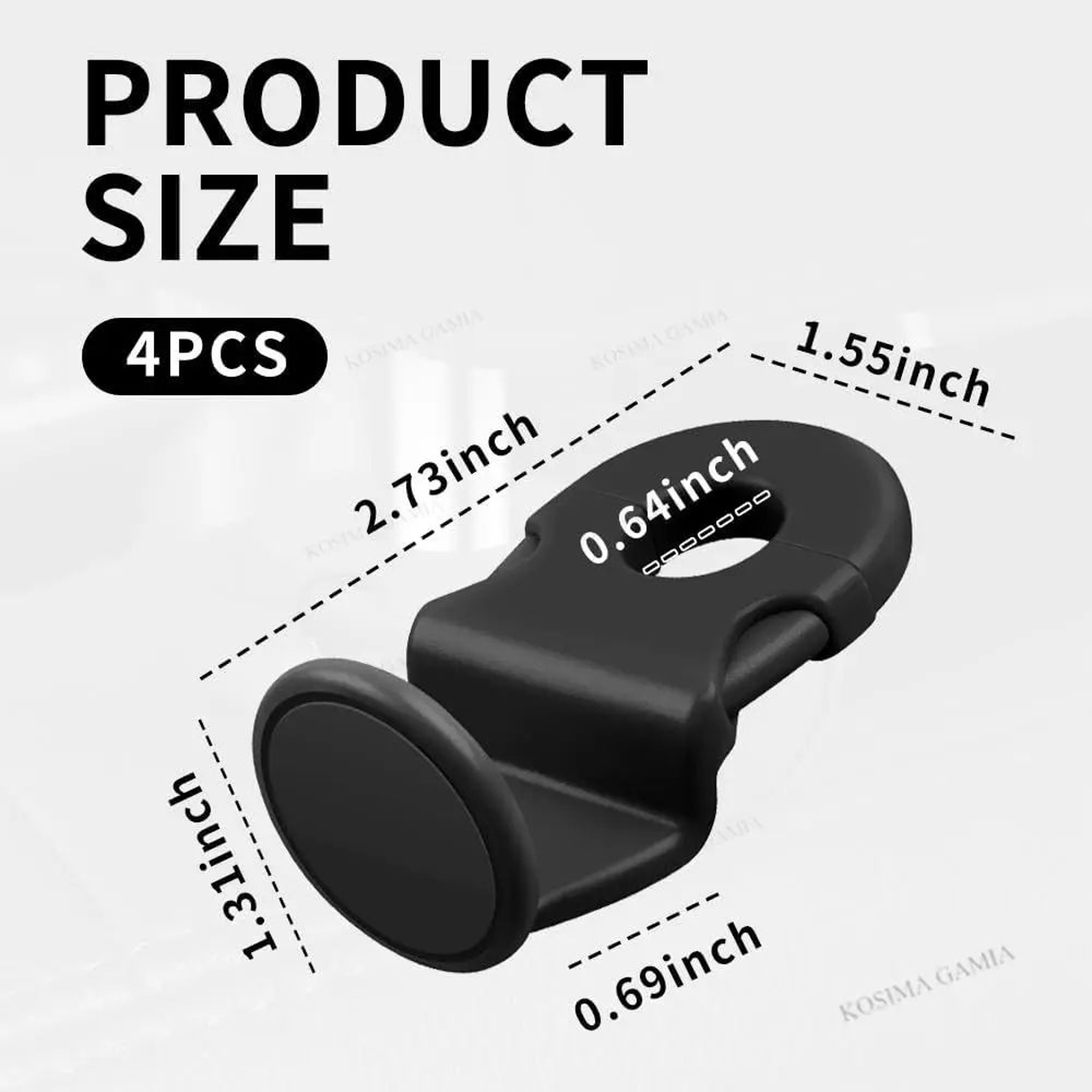 Heavy Duty Car Seat Hook Hidden Car Headrest Hook Organizer For Bags And Groceries 5