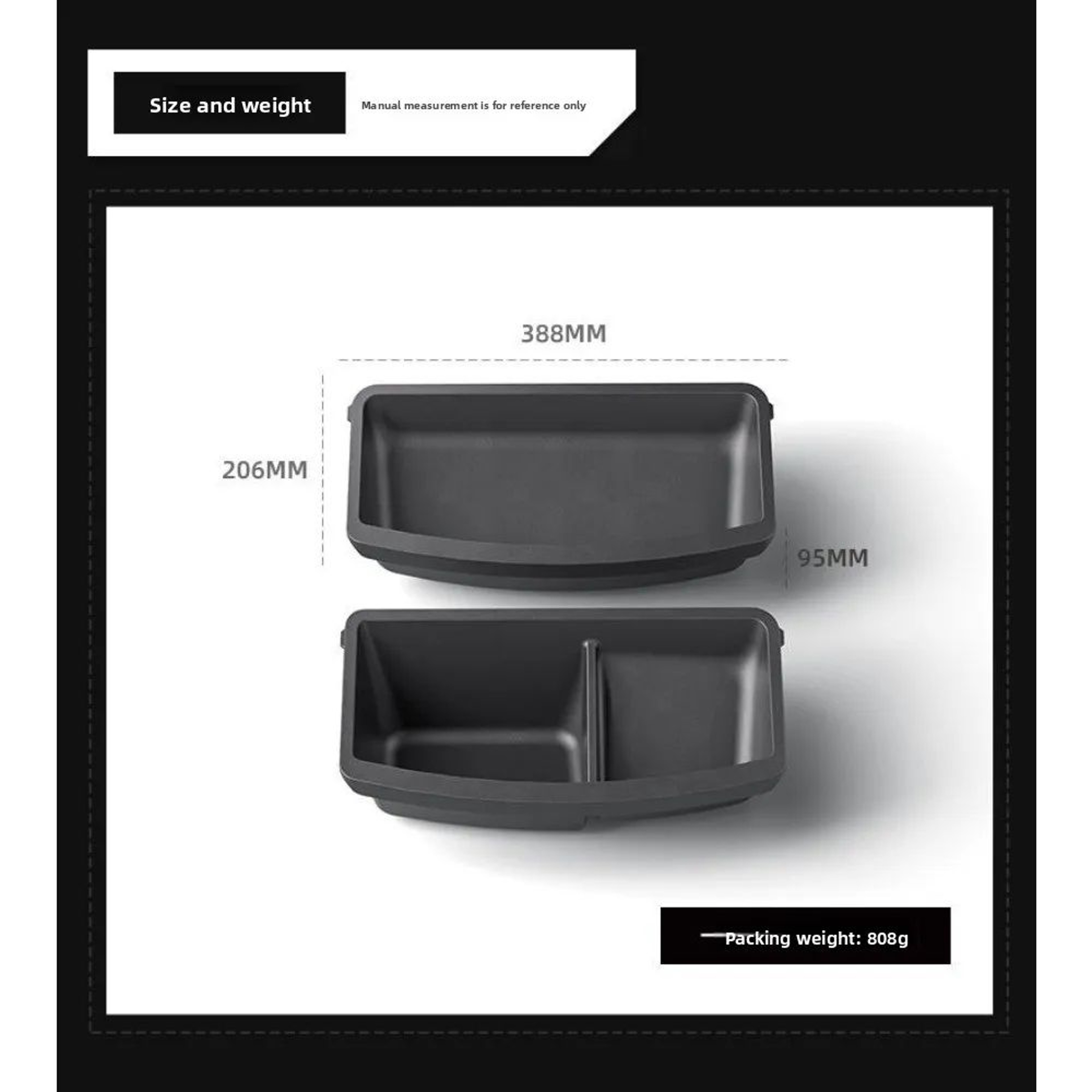 Tesla Model YL 6Seat Under Seat Storage Box TPE Seat Organizer Tray Hidden Drawer 5