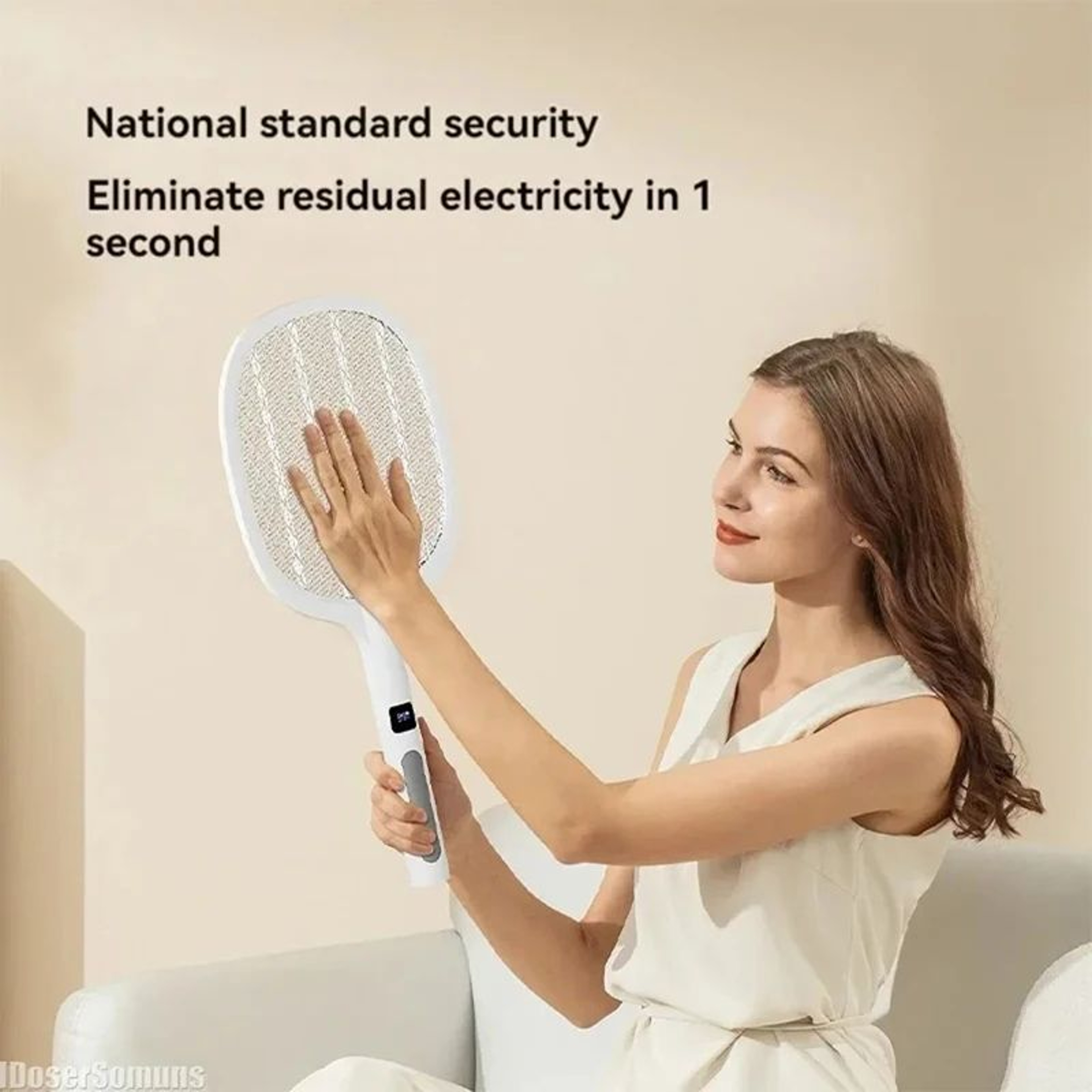 ZapGuard 4000V Rechargeable Electric Fly Swatter And Mosquito Zapper 1
