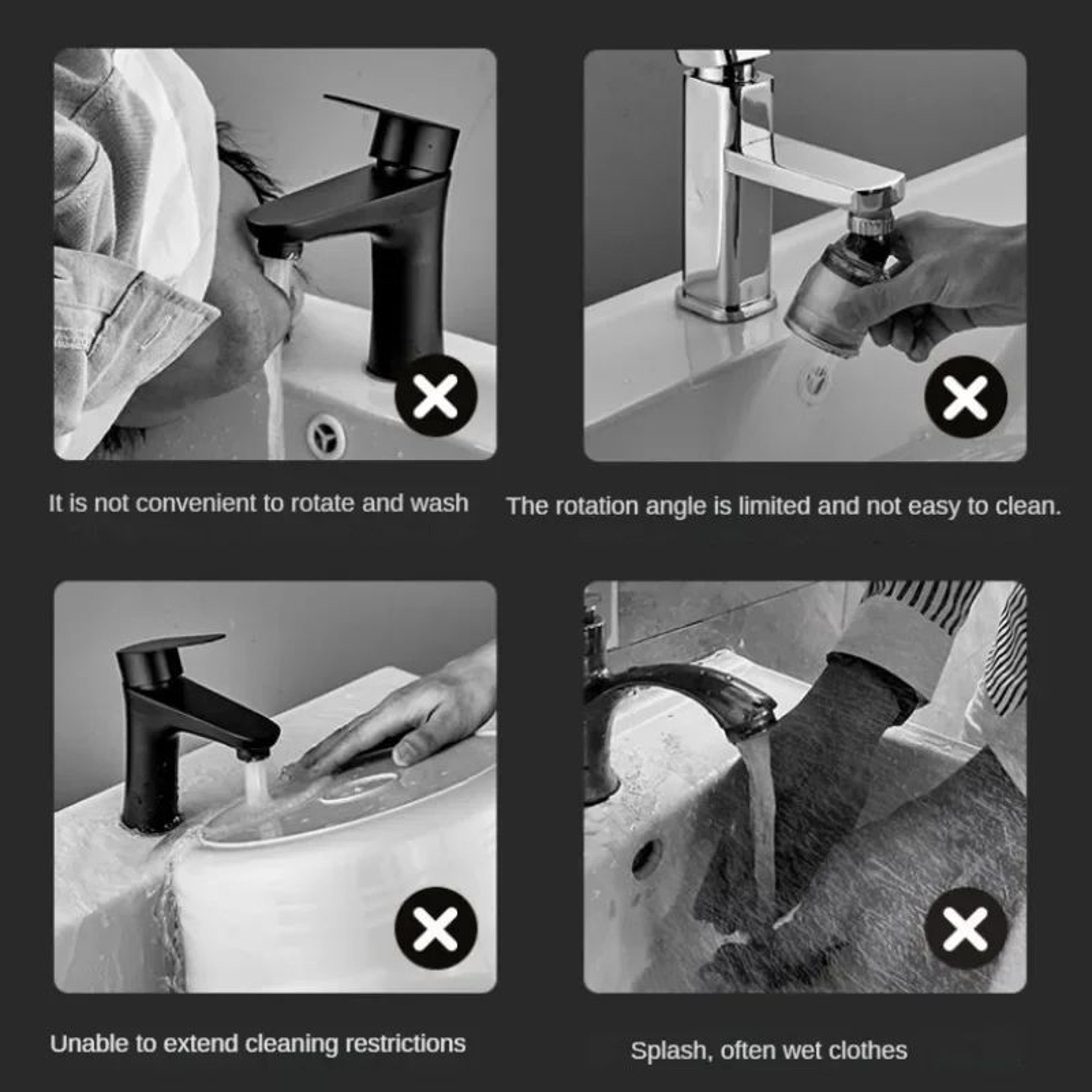 1080 Degree Rotating Mechanical Arm Faucet With AntiSplash Aerator 5
