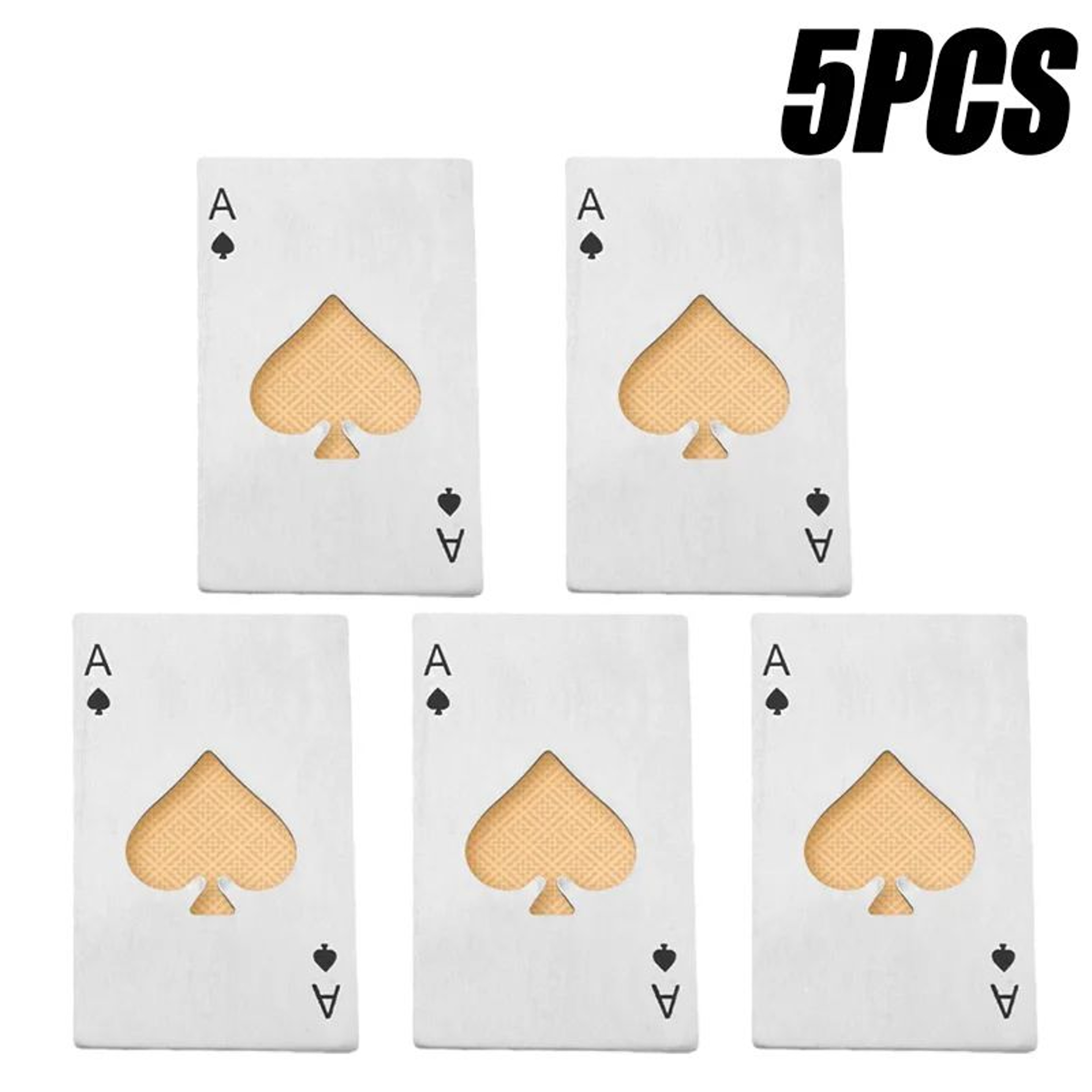 20PCS Ace Of Spades Playing Card Bottle Opener Stainless Steel Wallet Size Beer Opener 11