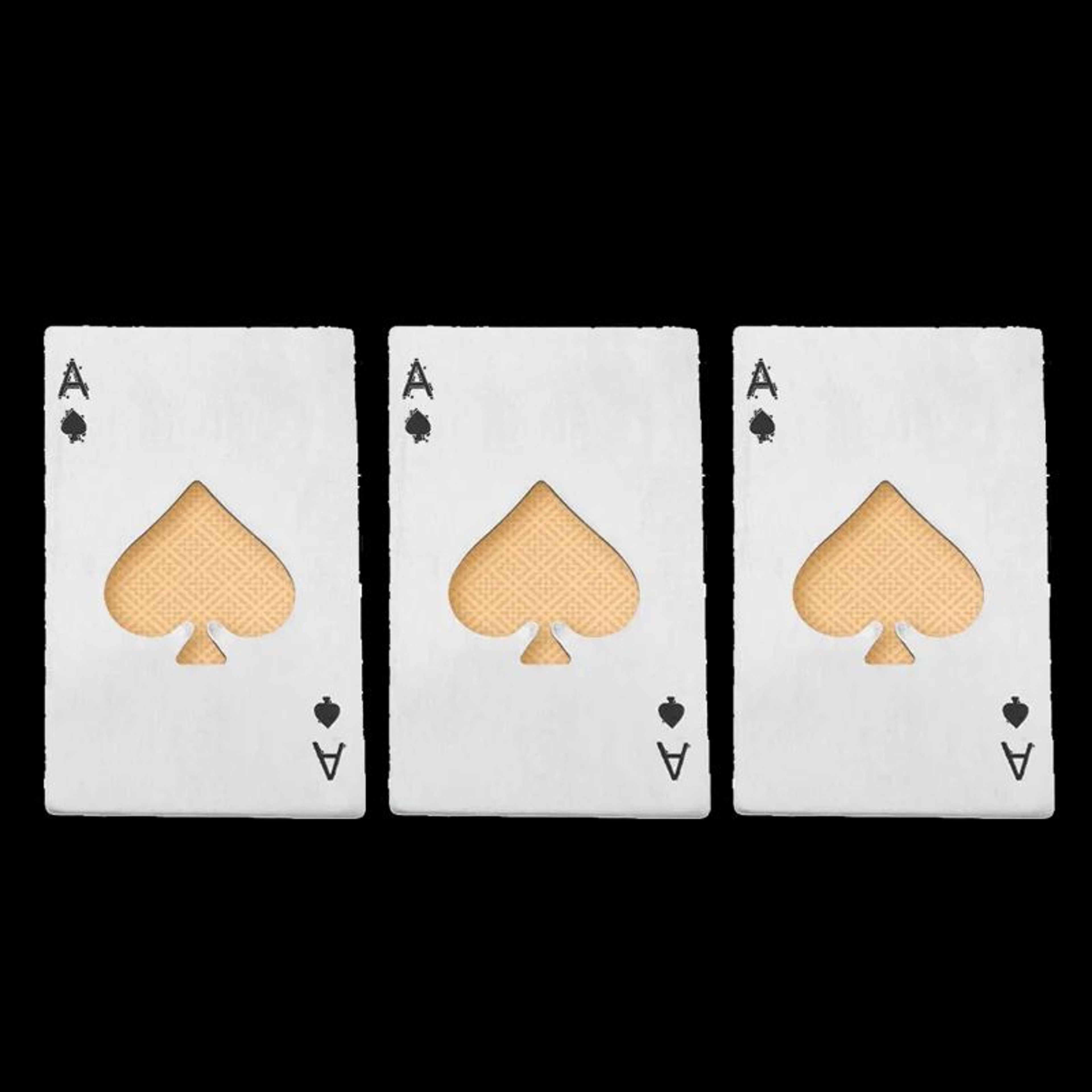 20PCS Ace Of Spades Playing Card Bottle Opener Stainless Steel Wallet Size Beer Opener 10