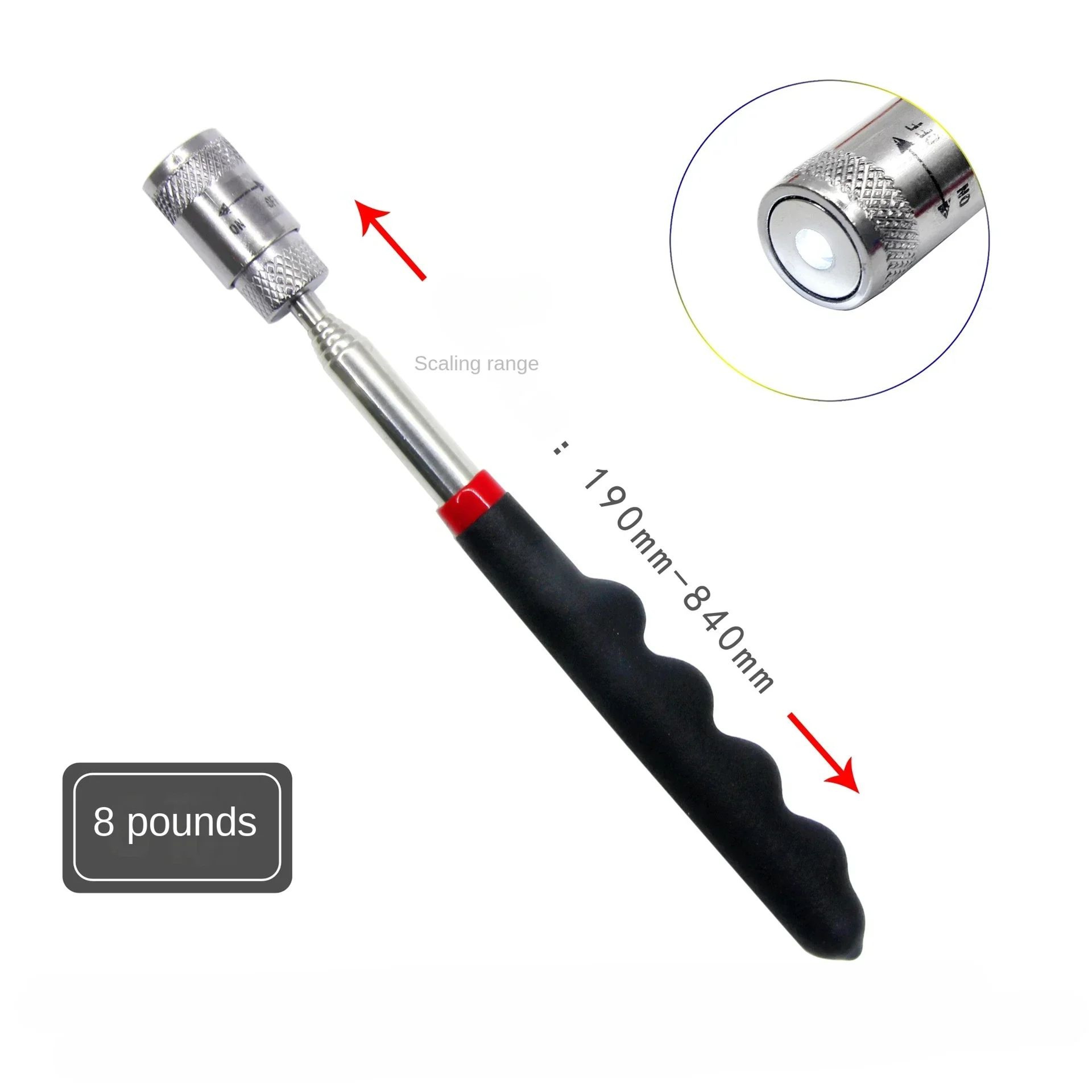 LED Telescopic Magnetic Pickup Tool For Auto Repair And Metal Retrieval 10