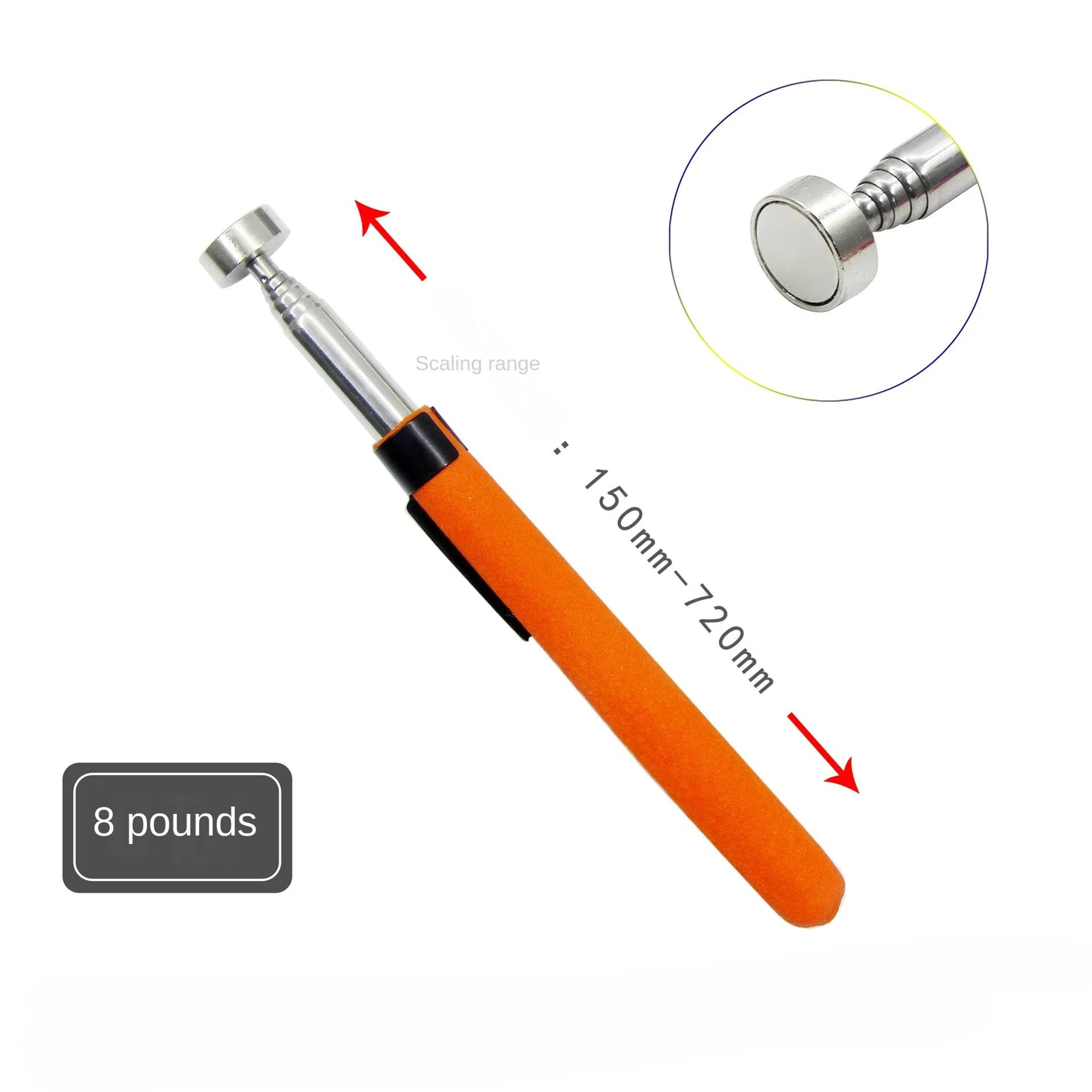LED Telescopic Magnetic Pickup Tool For Auto Repair And Metal Retrieval 8