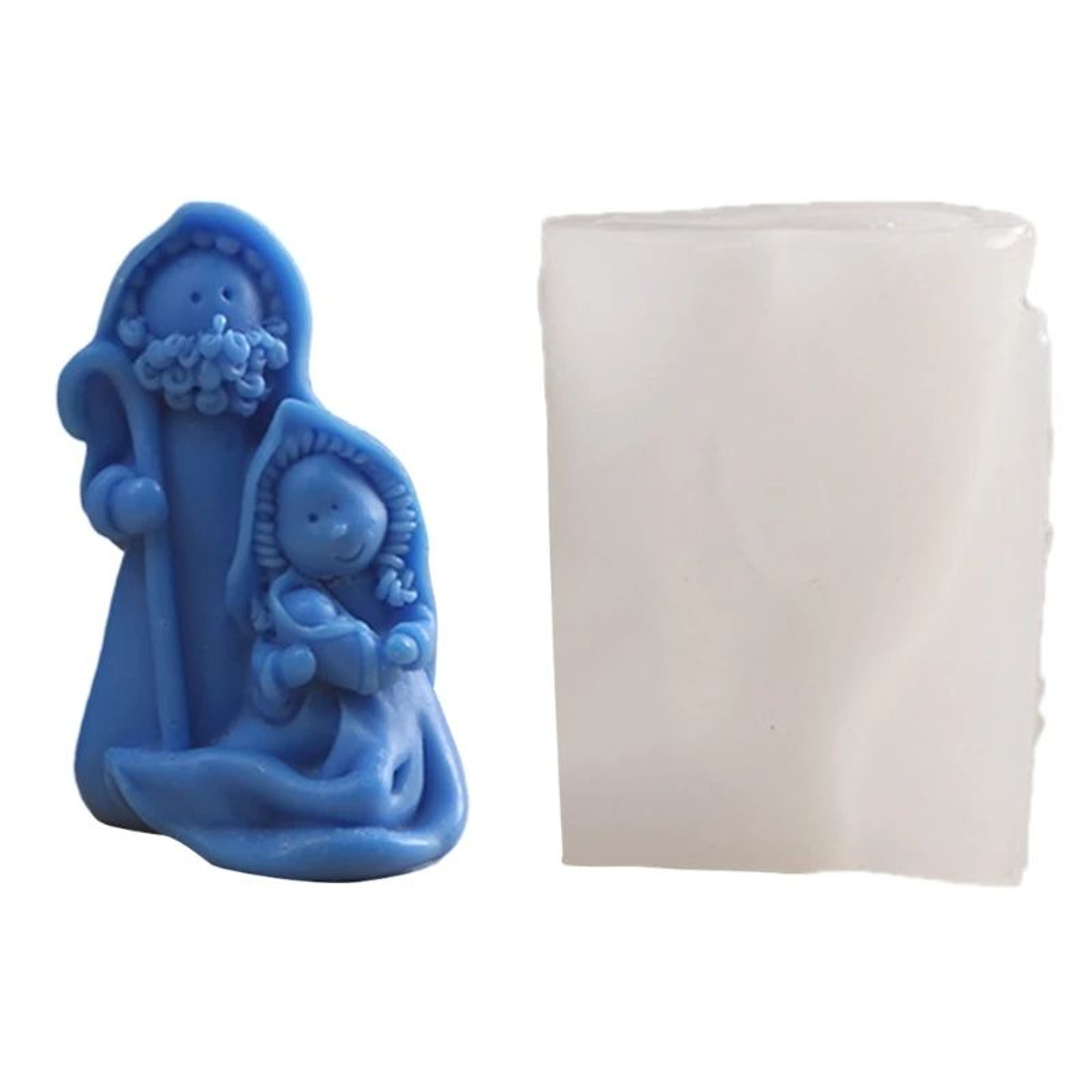 Holy Family Nativity Silicone Candle Mold For DIY Candle Making 8
