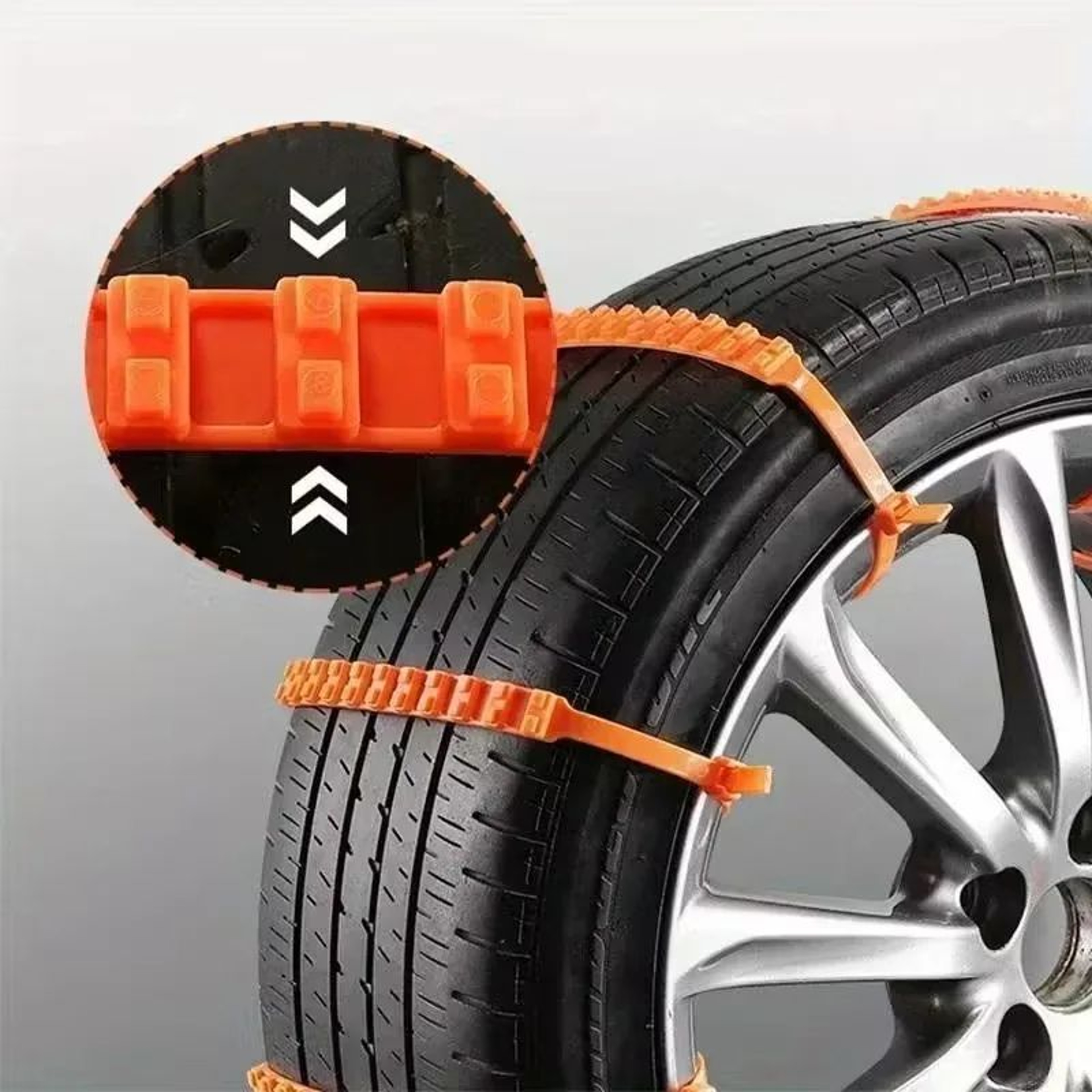Universal Emergency Snow Tire Chains AntiSkid Traction Straps 140PCS 3
