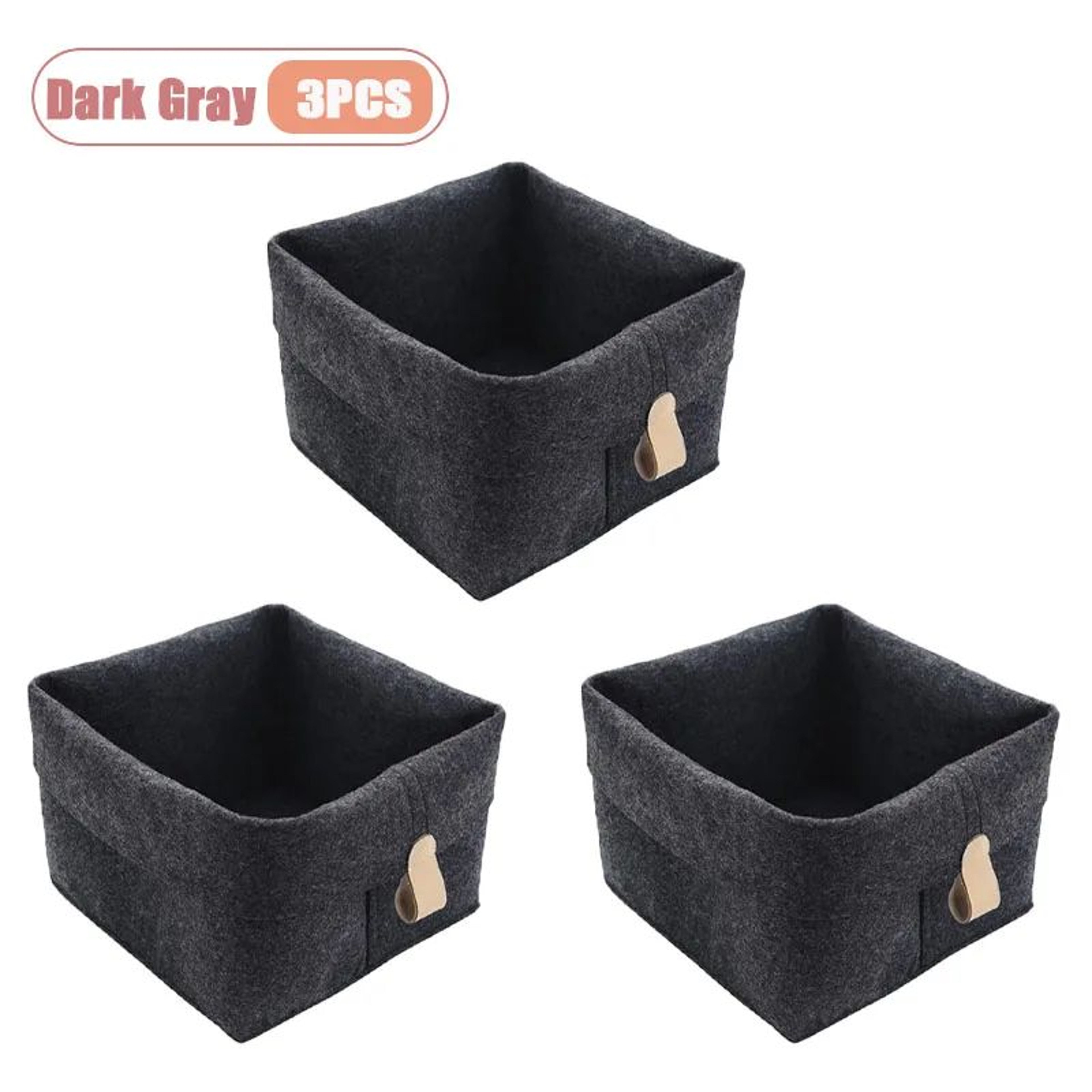 Felt Desktop Organizer Basket For Home And Office Storage 7