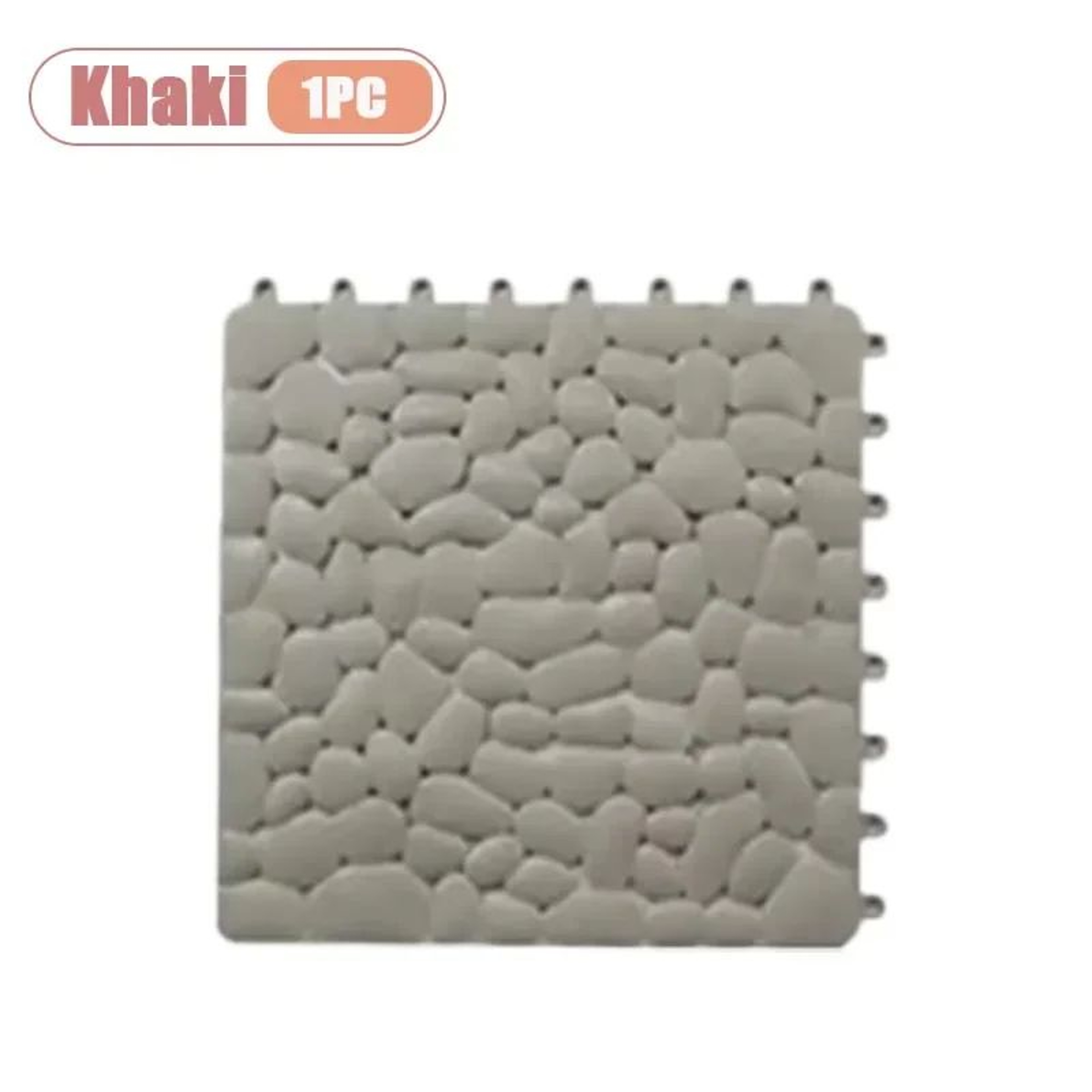 Interlocking Pebble NonSlip Shower Mat 118 Inch Waterproof Bathroom Floor Tiles 14