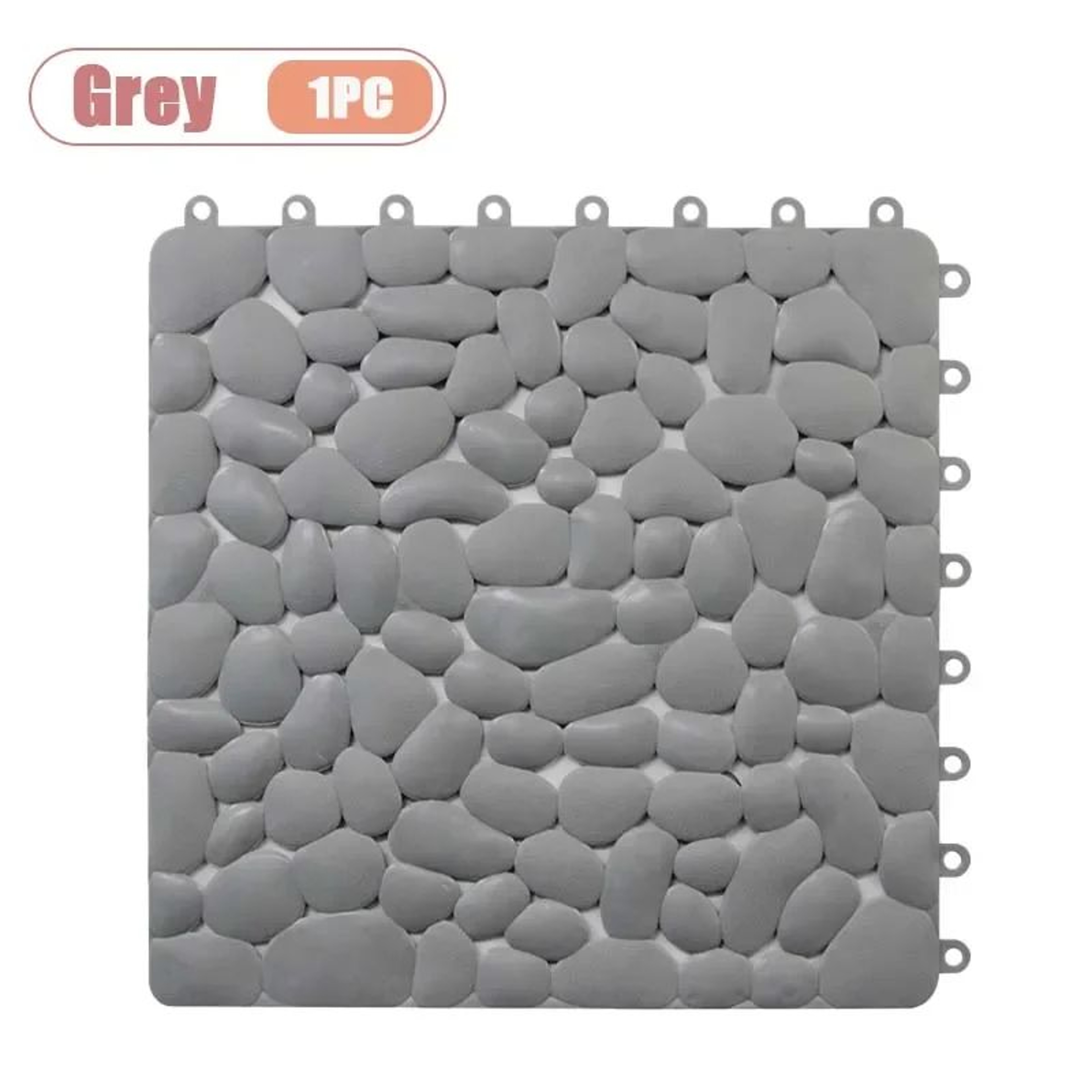 Interlocking Pebble NonSlip Shower Mat 118 Inch Waterproof Bathroom Floor Tiles 17