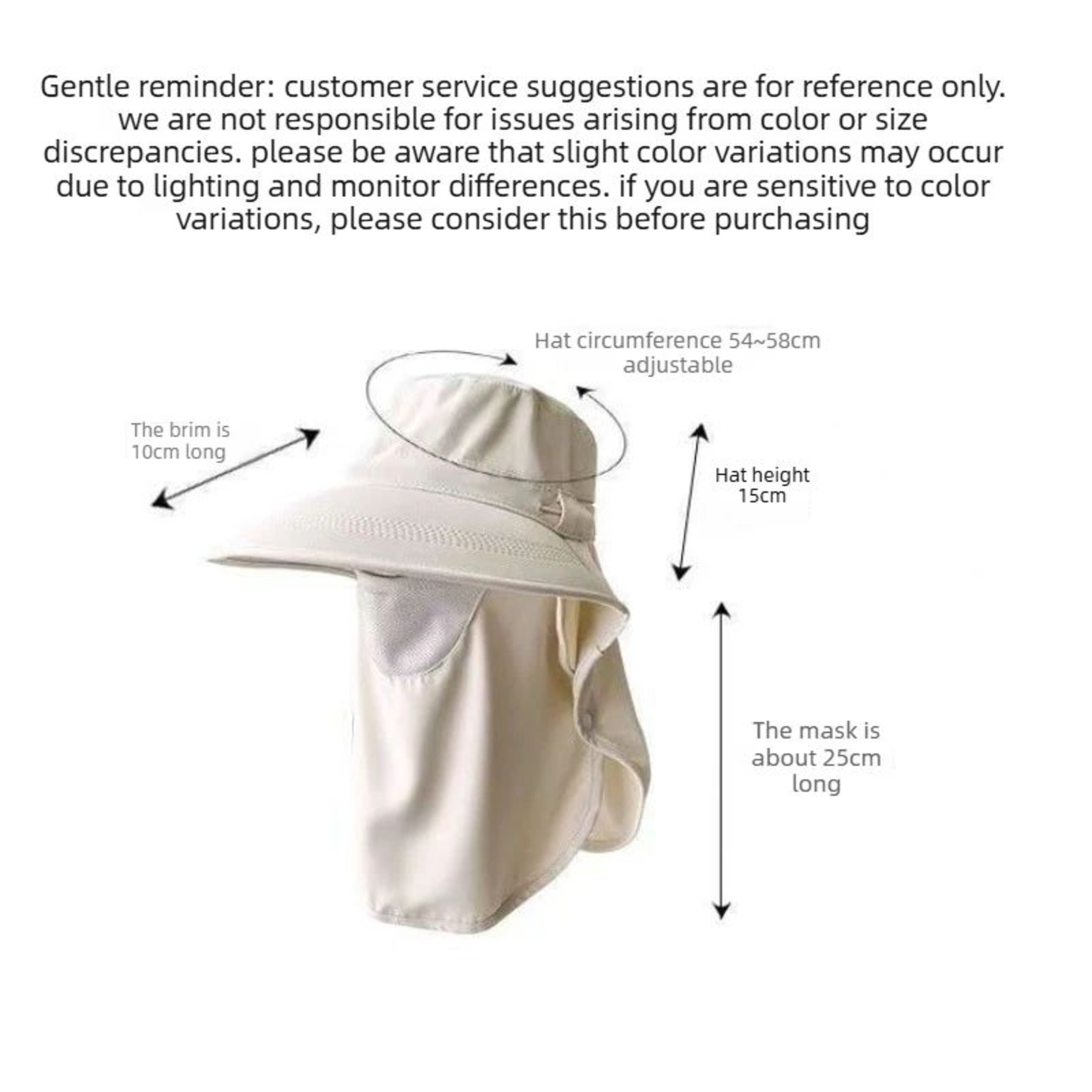 Womens UV Protection Sun Hat With Face Cover And Neck Flap 5