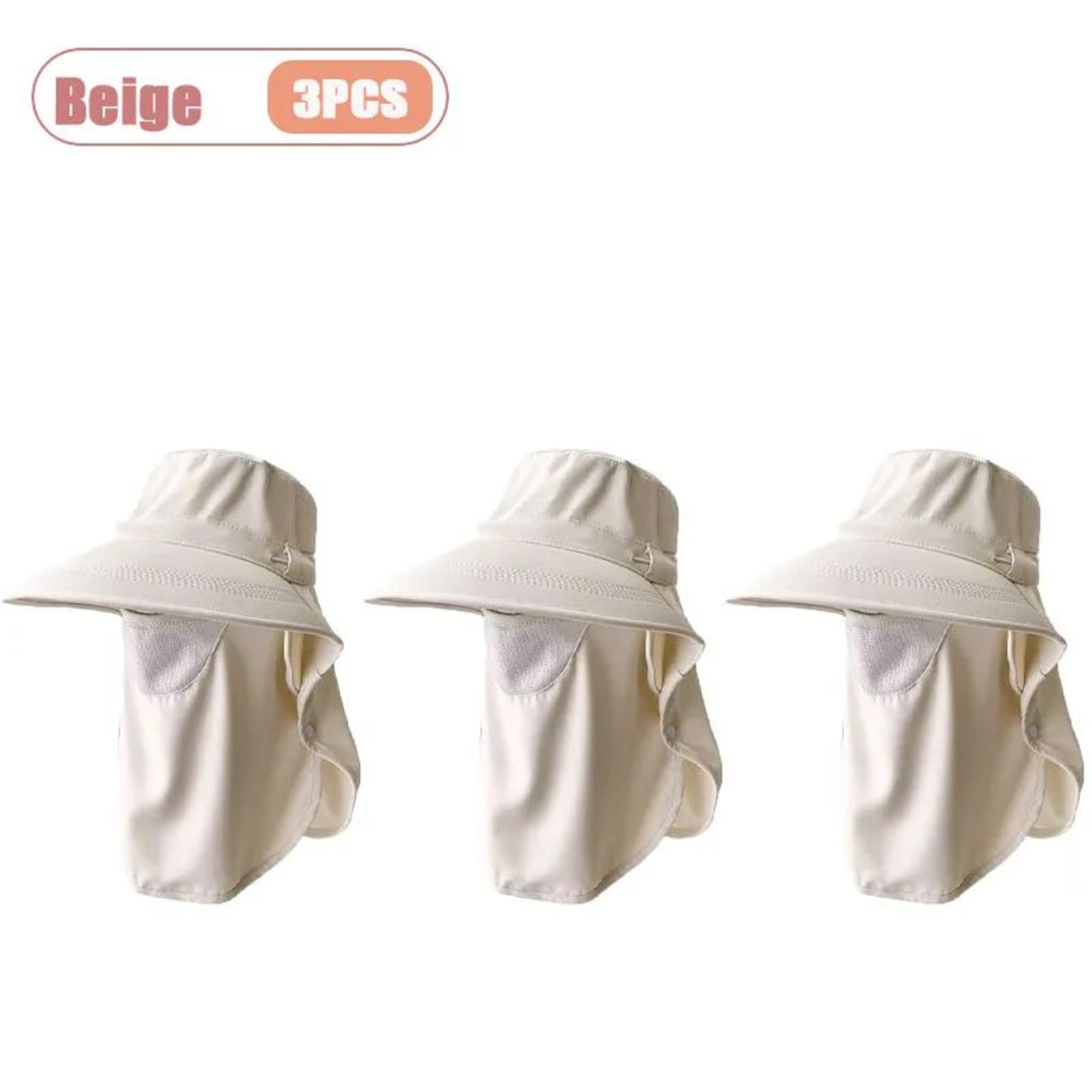 Womens UV Protection Sun Hat With Face Cover And Neck Flap 7