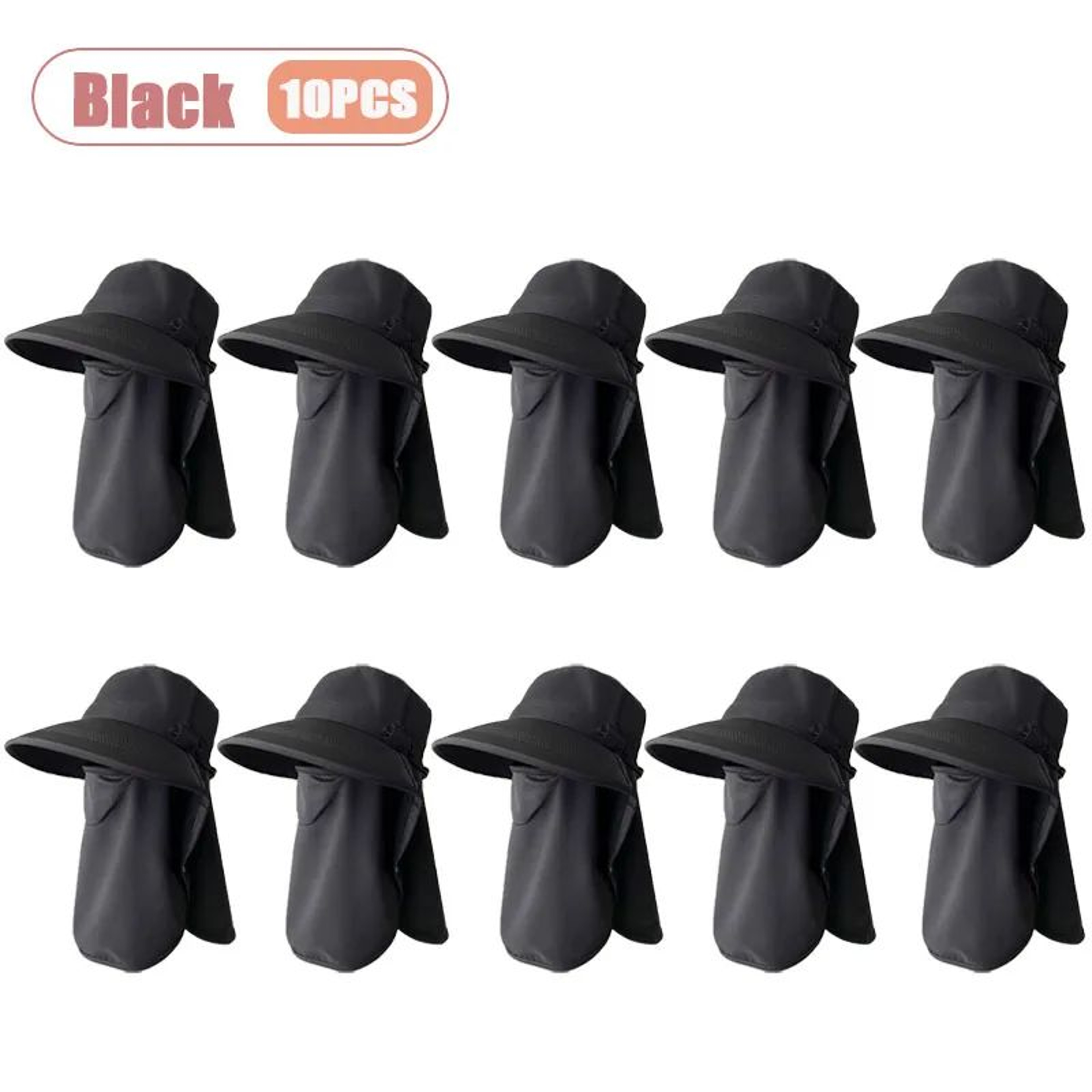 Womens UV Protection Sun Hat With Face Cover And Neck Flap 16