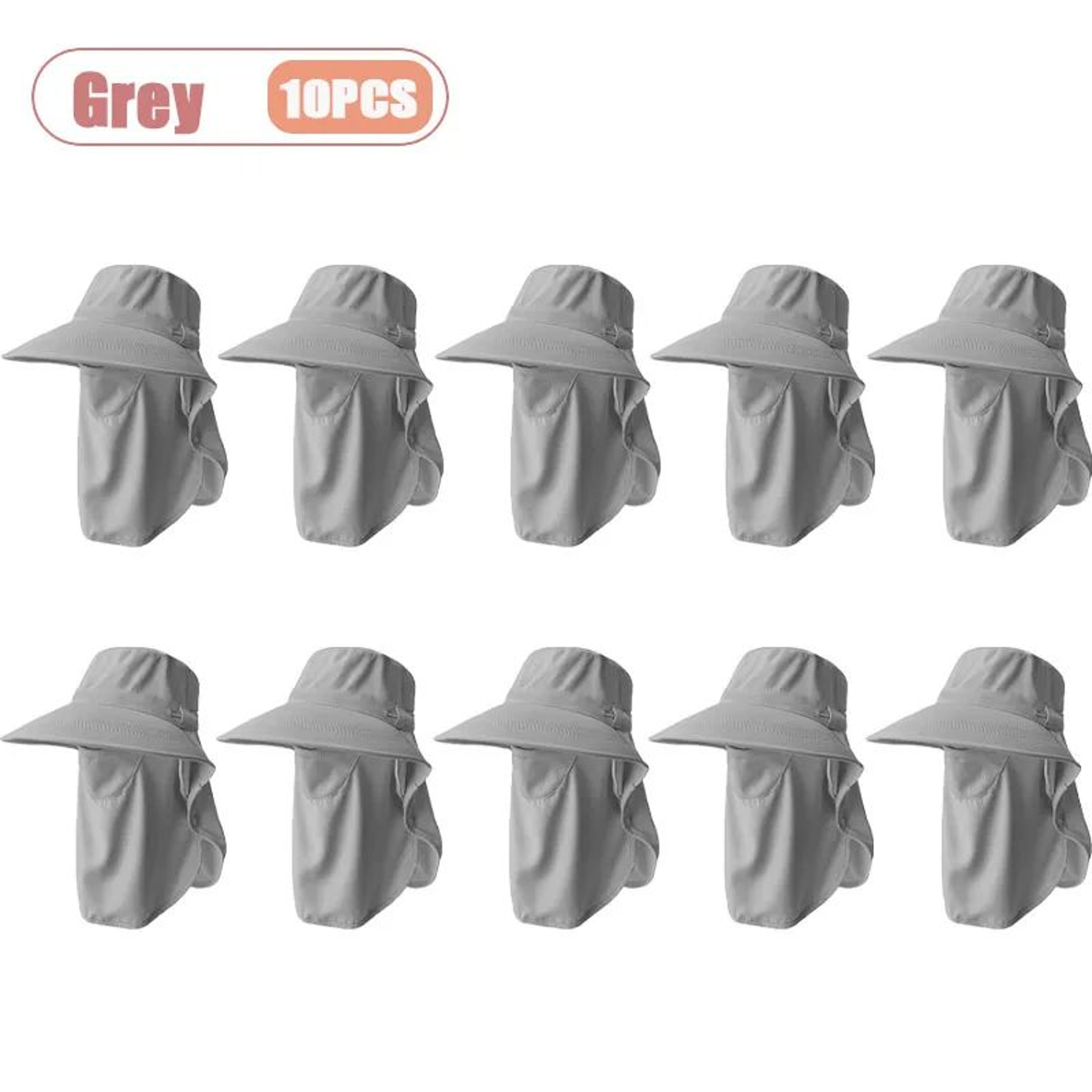 Womens UV Protection Sun Hat With Face Cover And Neck Flap 12